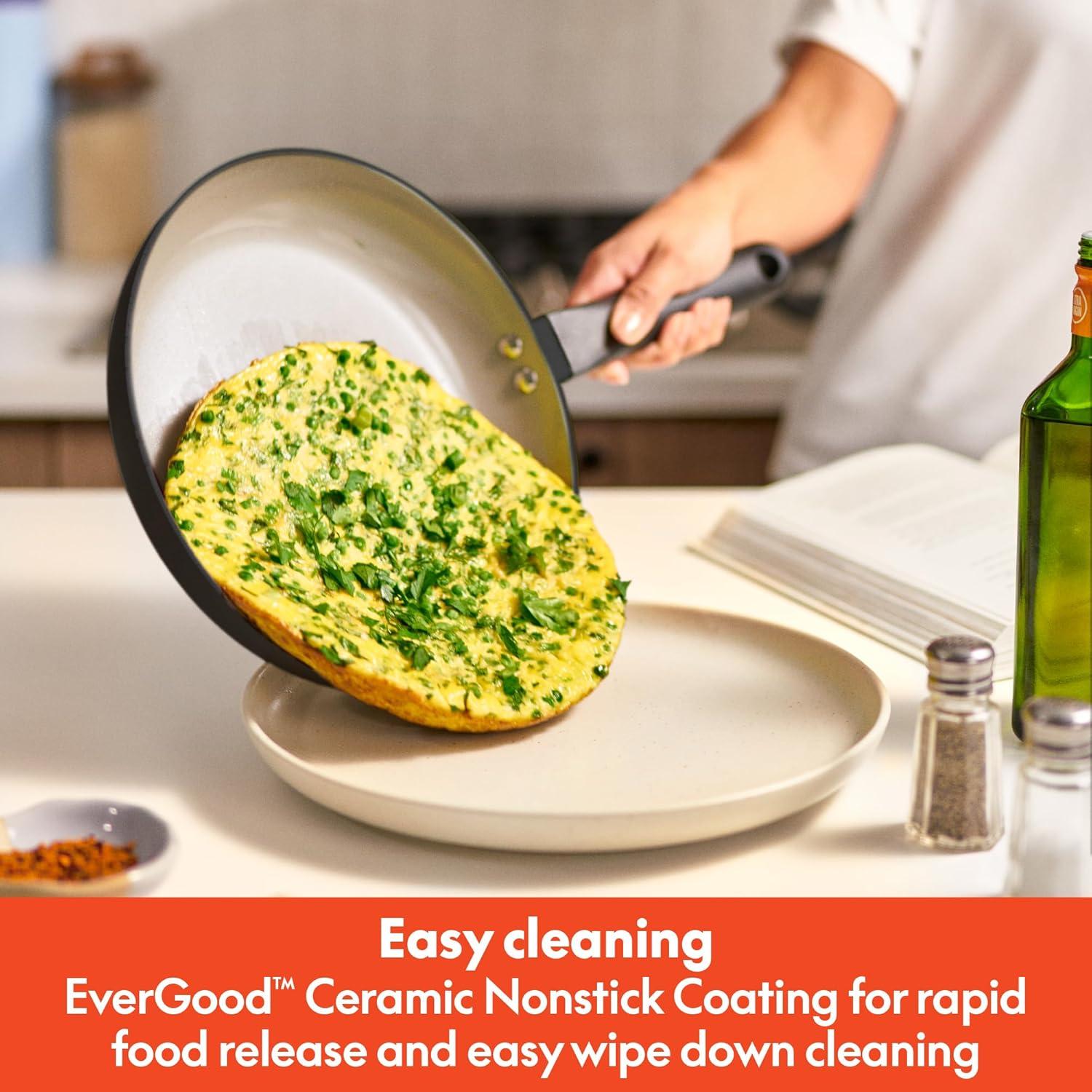 Juego de Cocina BELLA 21 Piezas Cerámico Antiadherente Negro