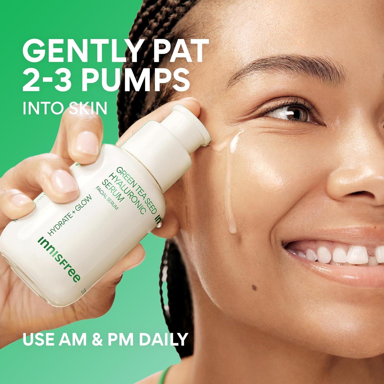 Suero Hialurónico Innisfree 80 ml con Té Verde y Niacinamida