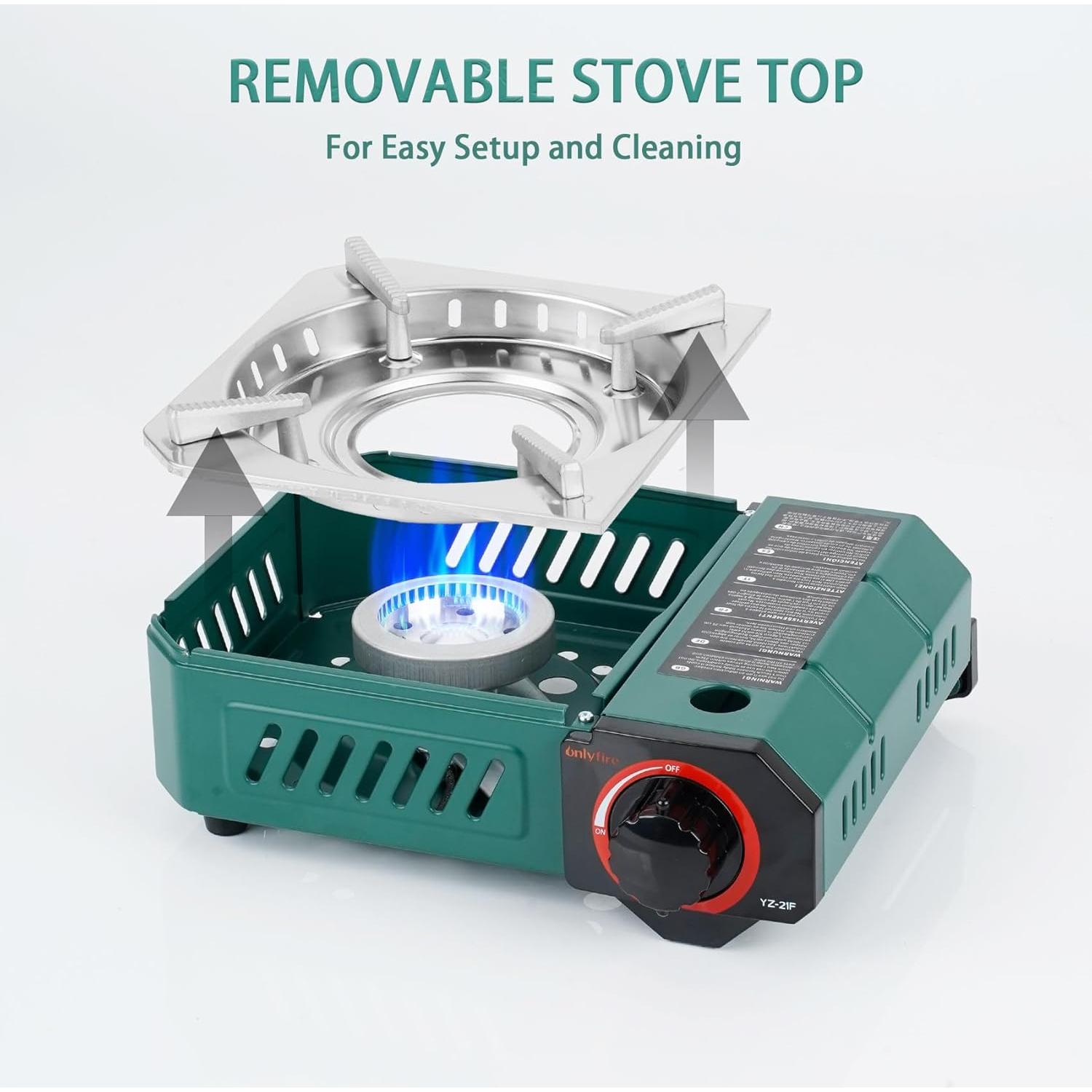 Estufa de Butano Portátil Onlyfire GS348 con Funda de Transporte