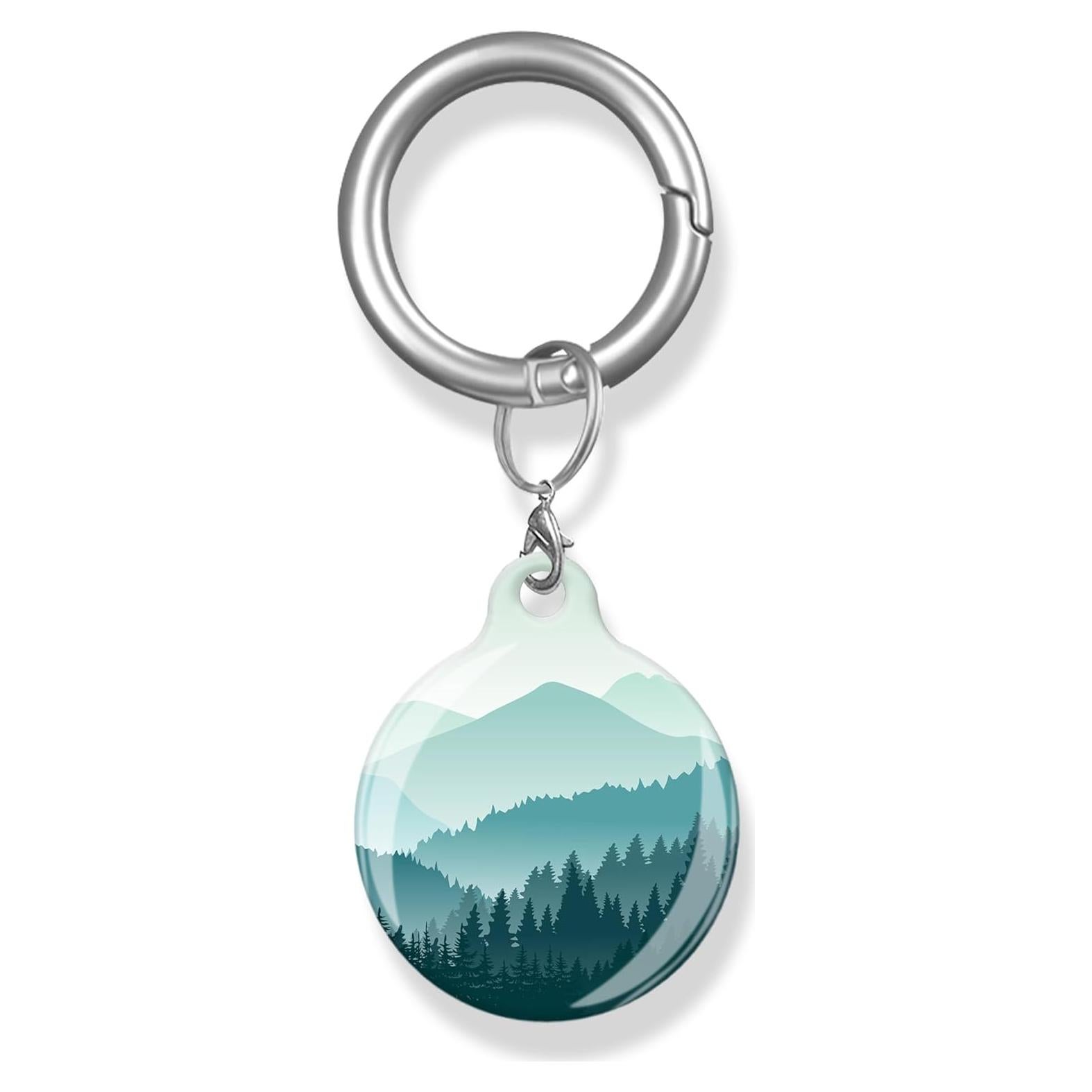 Funda Protectora ZEKICE para AirTag - Verde Montaña, Resistente a Rayones