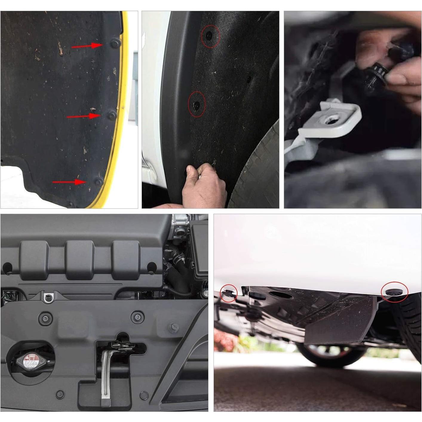 GOOACC 100 Clips Sujetadores Tipo Empuje para Toyota y Lexus