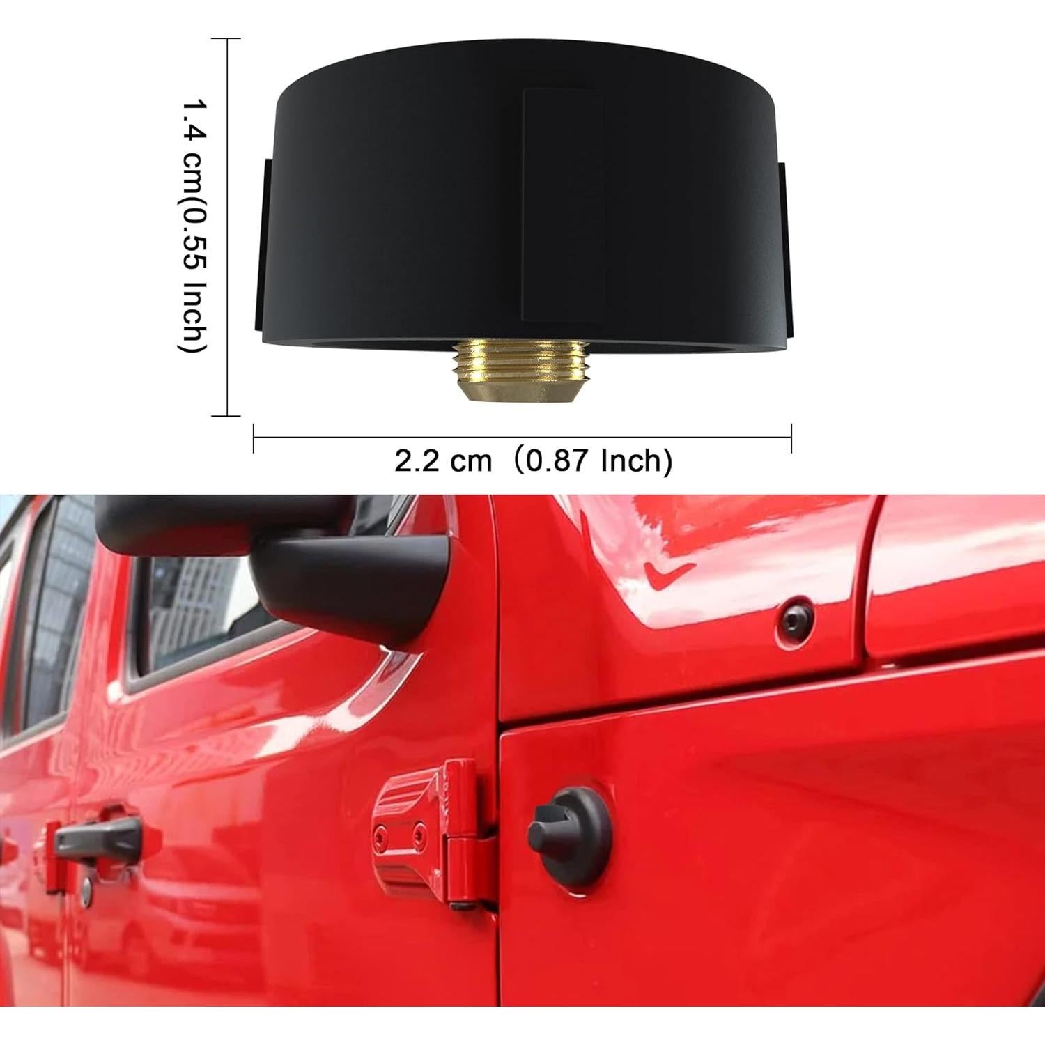 Tapa de Eliminación de Antena BASIKER para Jeep Wrangler Gladiator