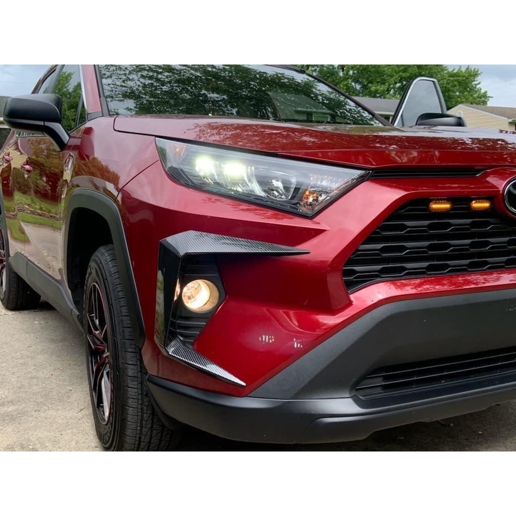 Cubierta de recorte de luz de niebla Toyota Rav4 2019-2022 ABS 2 PCS