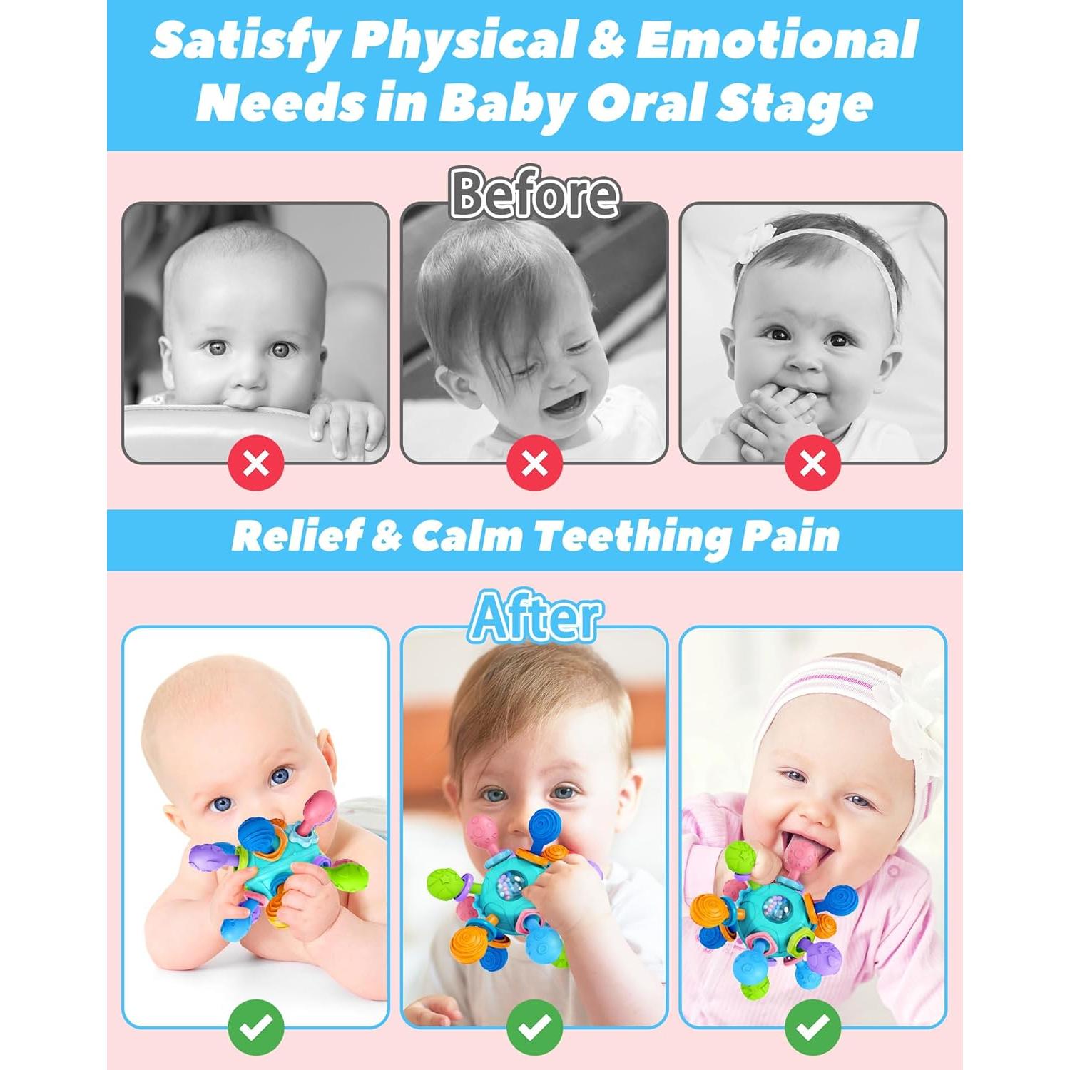 Juguete de Dentición Tonberless Verde para Bebés 0-12 Meses