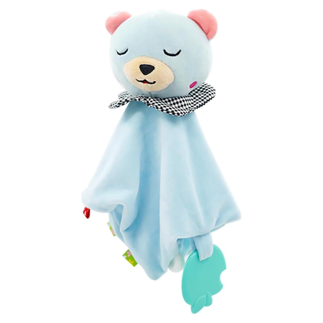 Infant Baby Stuffed Animal Activity Soft Toys with Multi-Sensory Crinkle, Rattle and Textures, for Tummy Time Newborn 0-3-6-12 Months Boys, Girls, Elephants