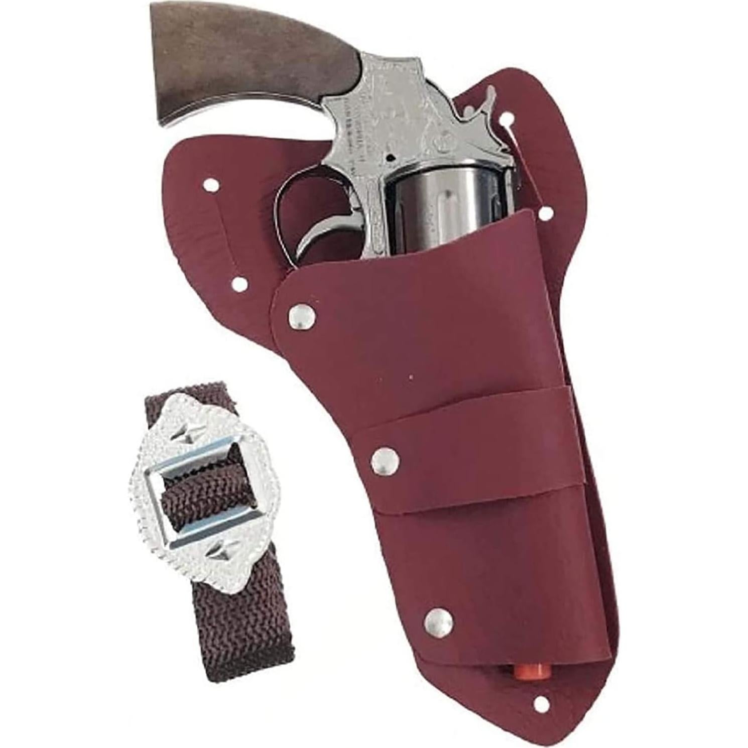 PARRIS CLASSIC QUALITY TOYS EST. 1936 - Jesse James Pistol Holster Set, Solid Die-Cast Metal Toy Gun, Includes 7" Pistol & Belt, Made in Italy,Safe for Children,Authentic Old West Design