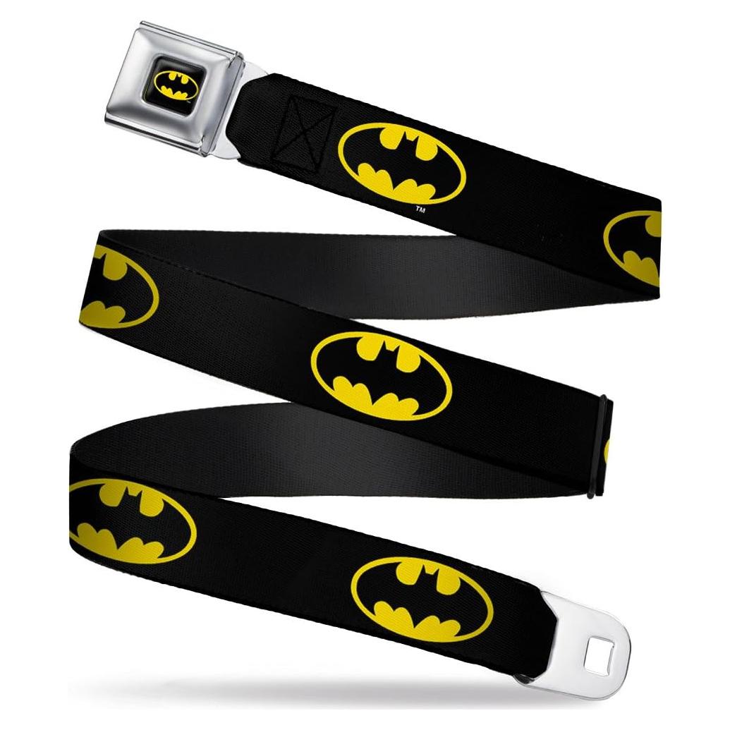 Cinturón de Seguridad Buckle-Down Batman 2.54 cm Negro/Amarillo