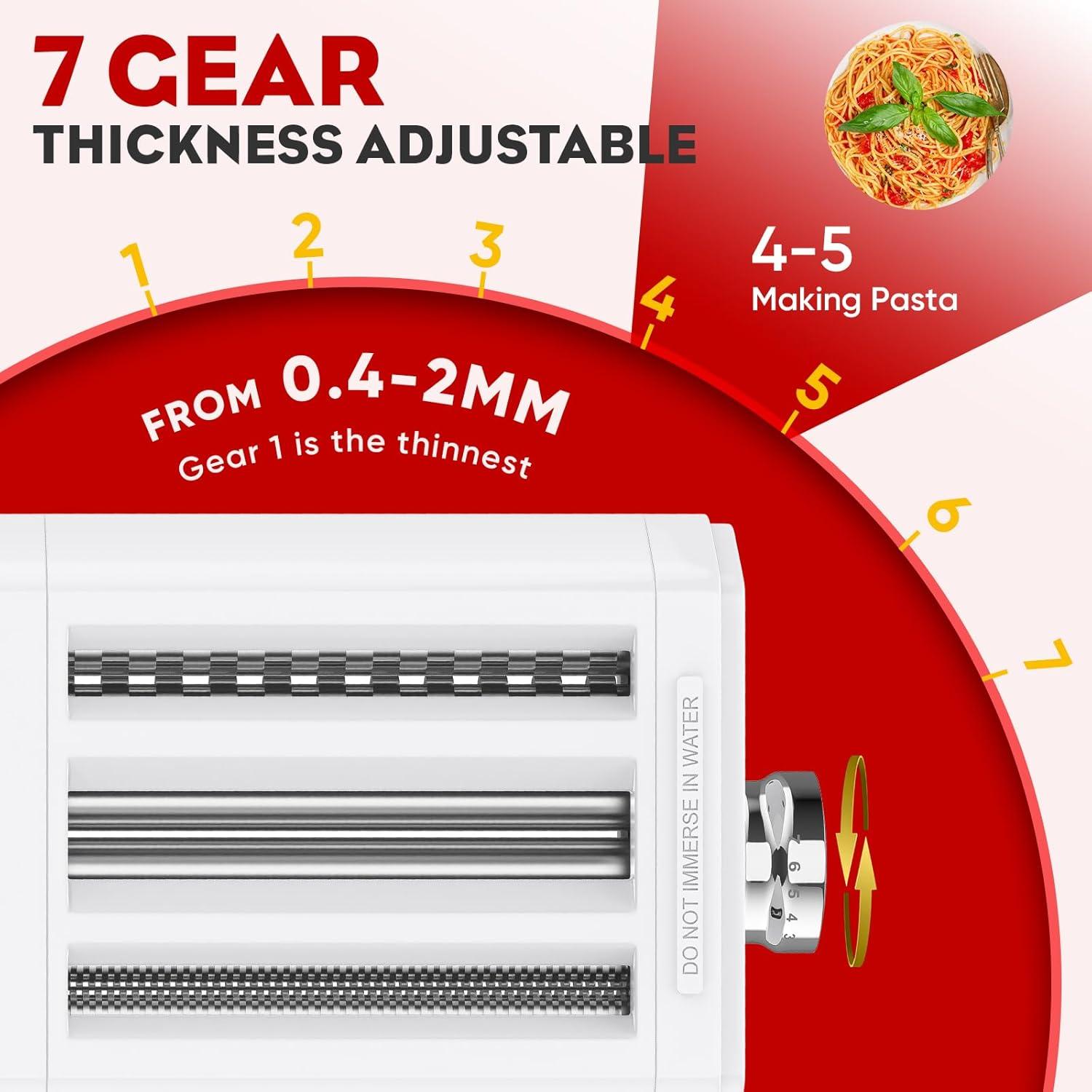 Accesorio de Pasta FOCOllK 3 en 1 para Batidora KitchenAid