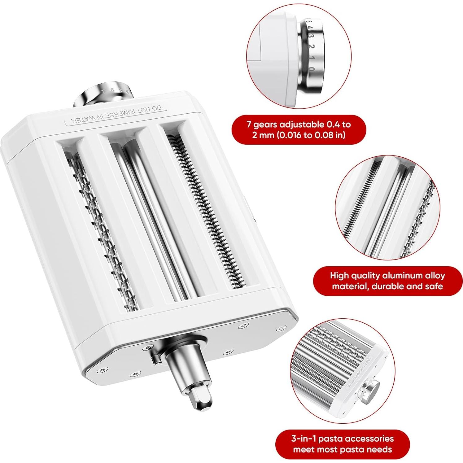 Accesorio de Pasta FOCOllK 3 en 1 para Batidora KitchenAid