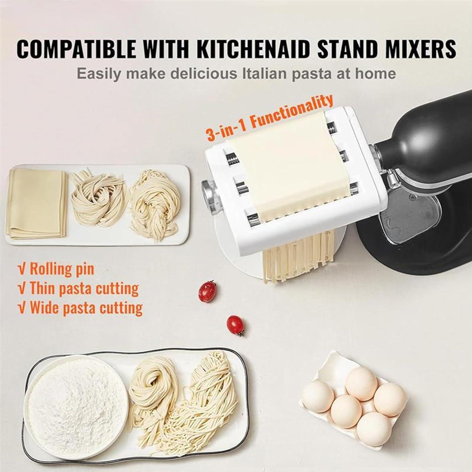 FAMKIT Accesorio para Pasta KitchenAid 3 en 1 14 cm