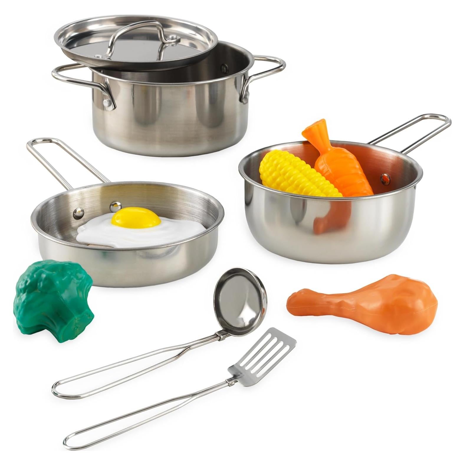 Juego de Utensilios de Cocina KidKraft 11 Piezas con Comida