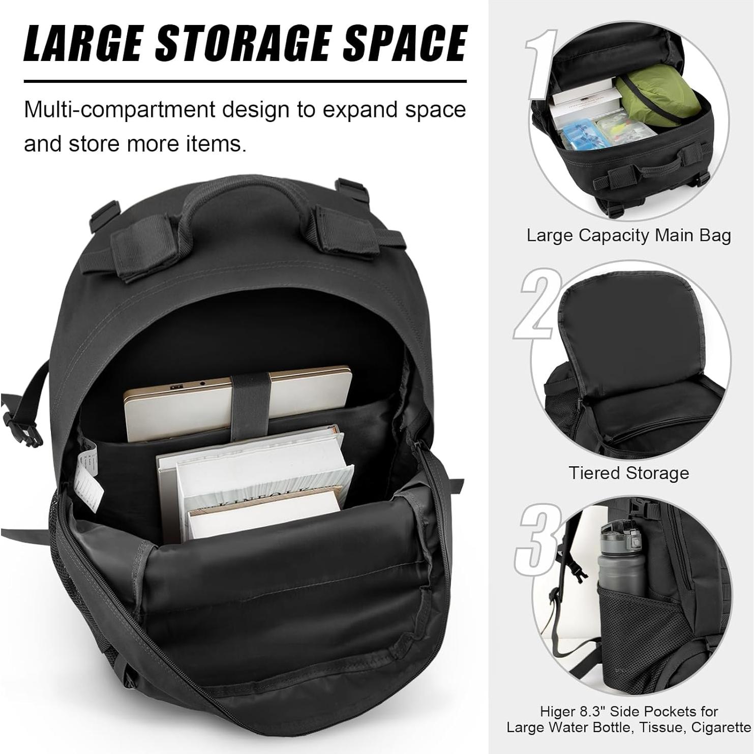 Mochila Táctica Jueachy 30L Impermeable para Senderismo