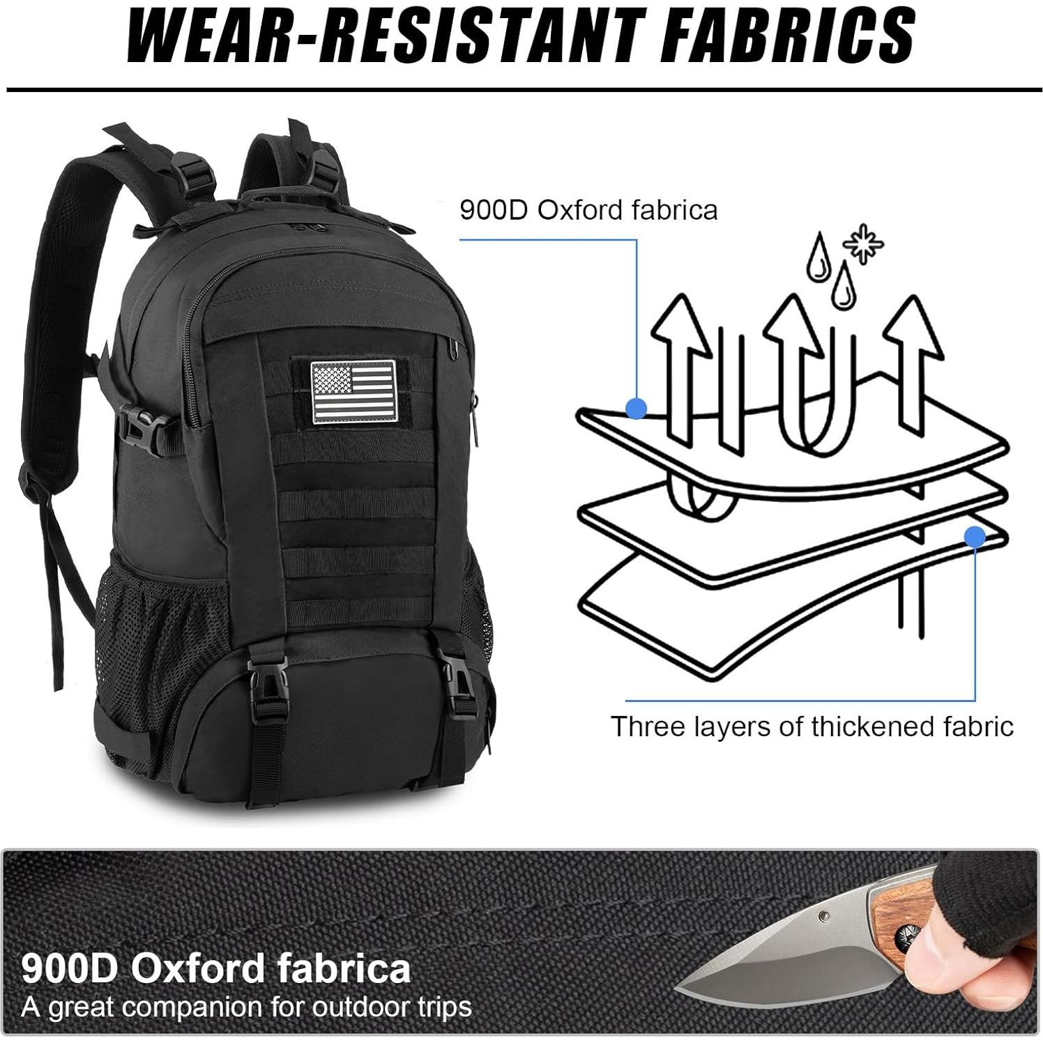 Mochila Táctica Jueachy 30L Impermeable para Senderismo