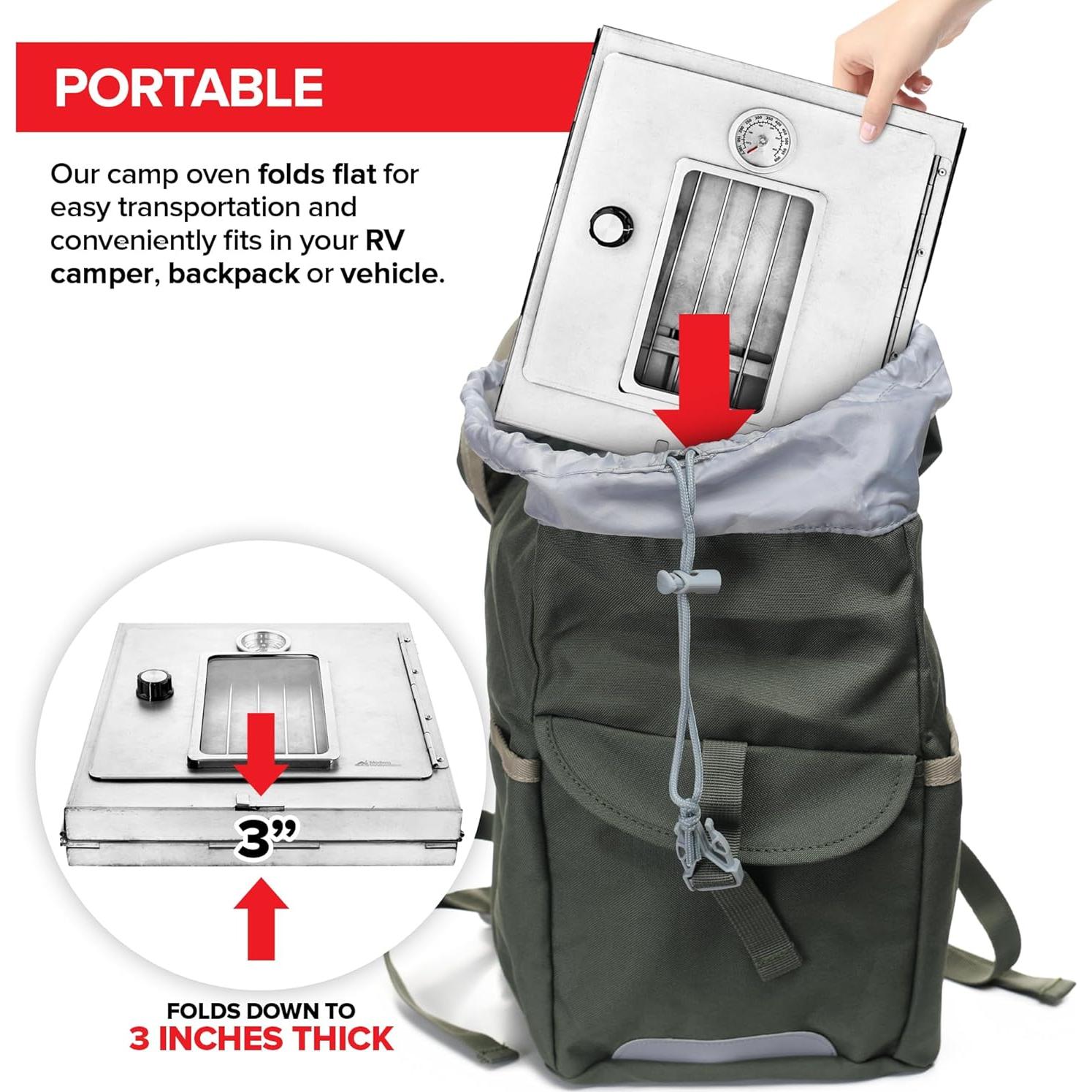 Horno de Camping Plegable Modern Innovations 30x29 cm