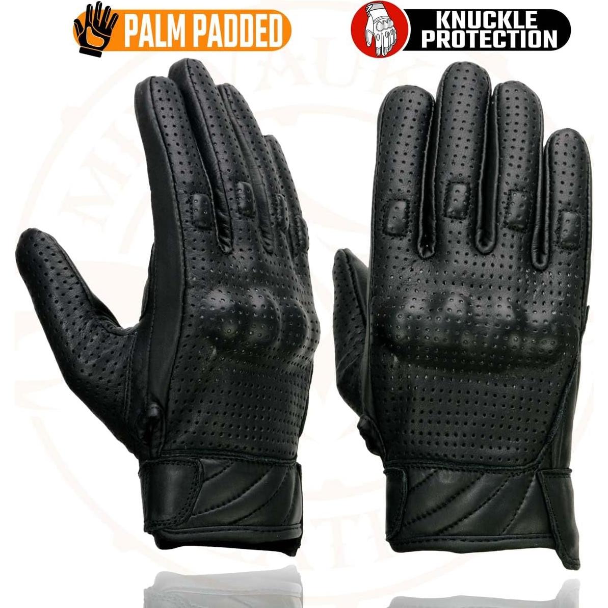 Guantes de Cuero para Motocicleta Milwaukee Leather MG7500 - X-Pequeño