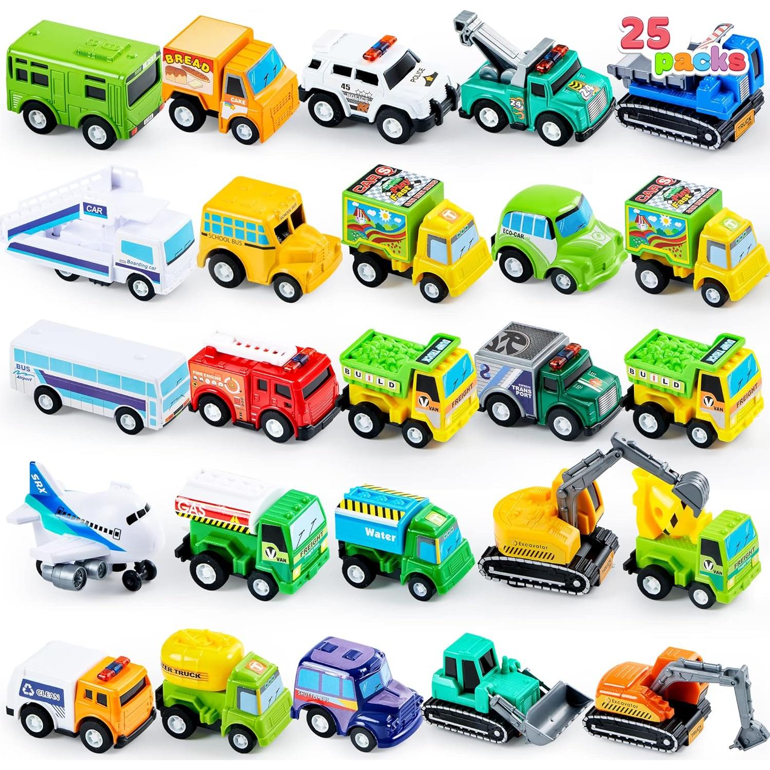 Set de 25 Coches de Metal Joyin para Niños y Niñas