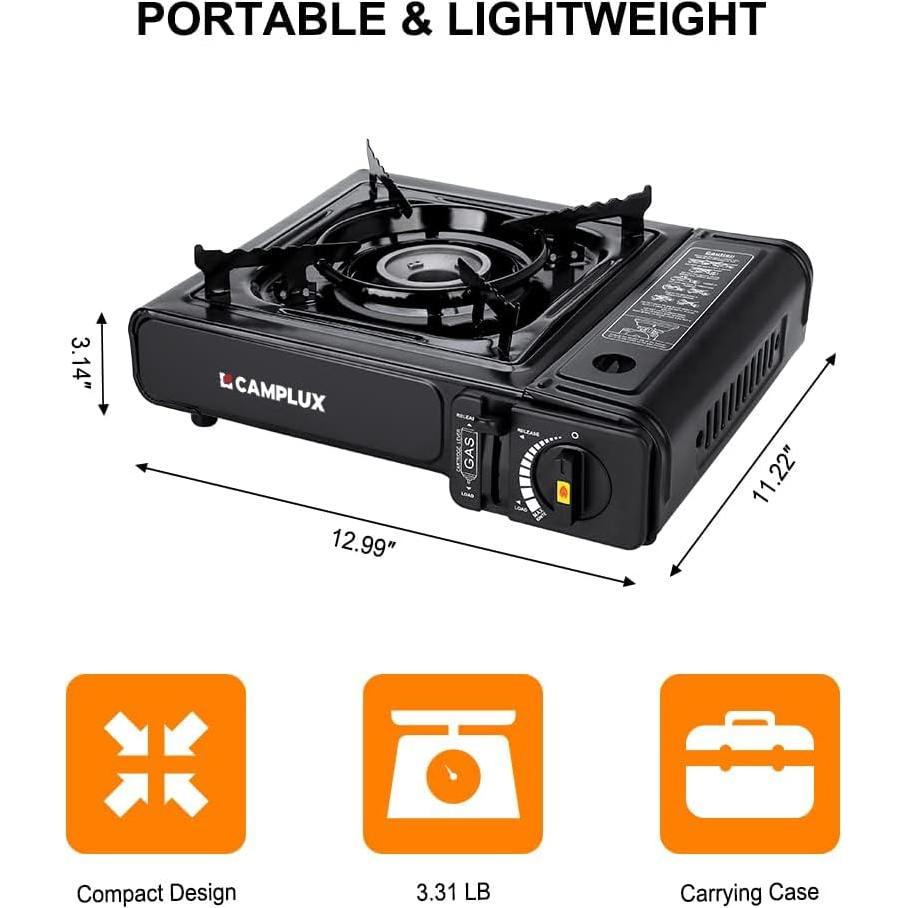 Estufa Portátil Doble Combustible Camplux JK-5310 1.5kg