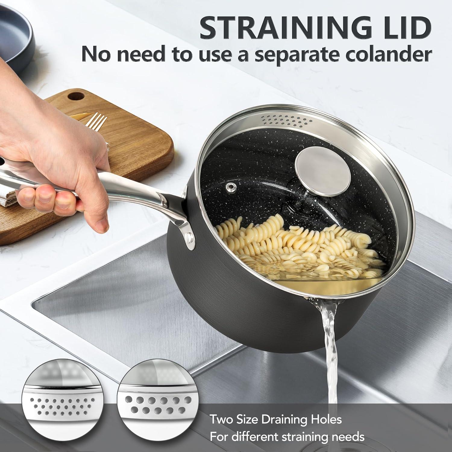 Juego de Cacerolas Antiadherentes MICHELANGELO 1.5-3L