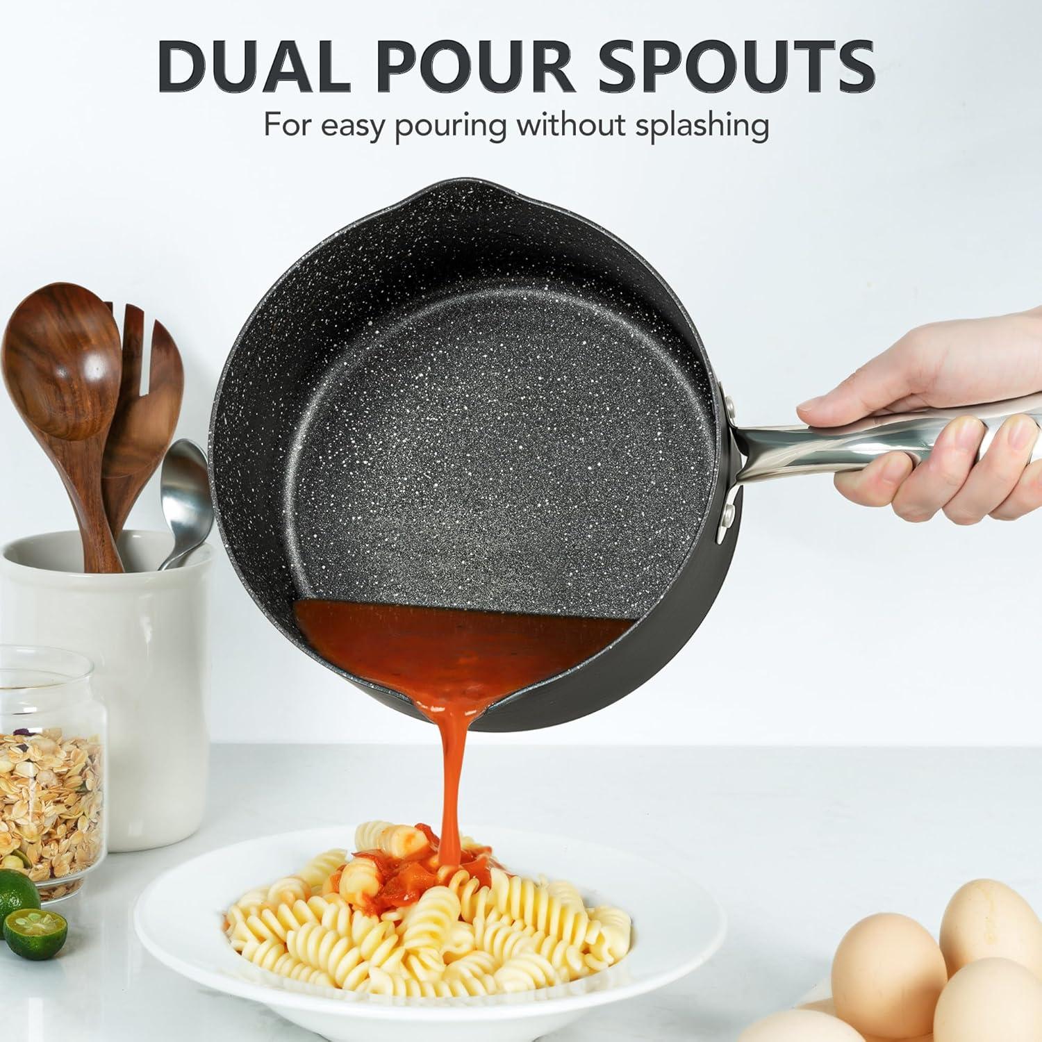 Juego de Cacerolas Antiadherentes MICHELANGELO 1.5-3L