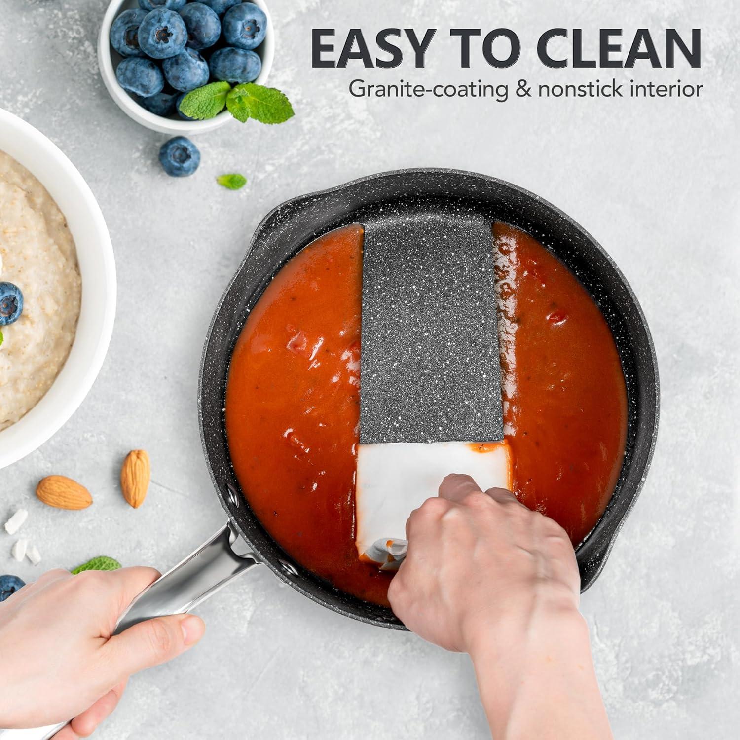 Juego de Cacerolas Antiadherentes MICHELANGELO 1.5-3L