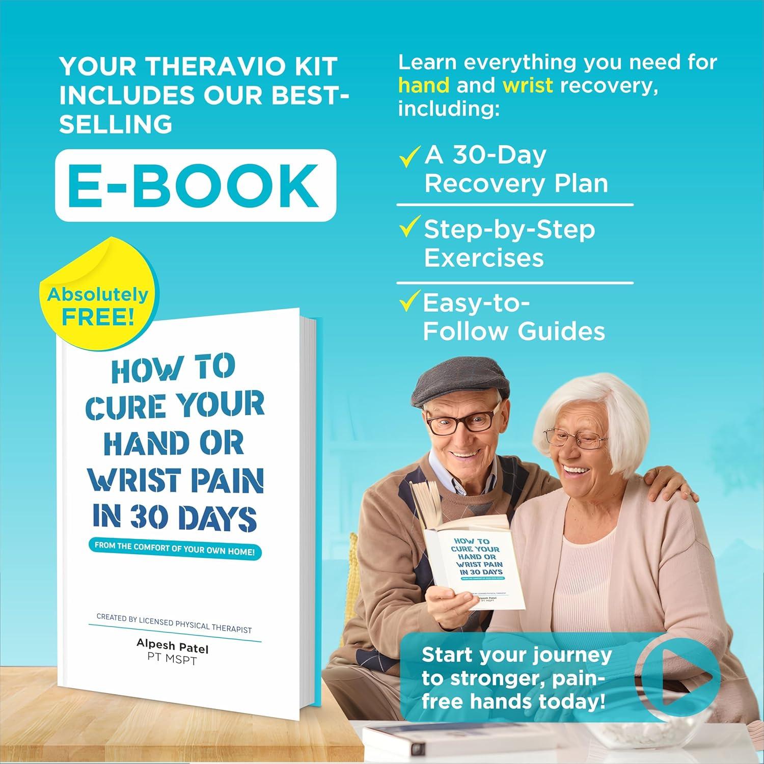 Kit de Terapia de Mano Theravio - Fortalecedor de Agarre y Dedos