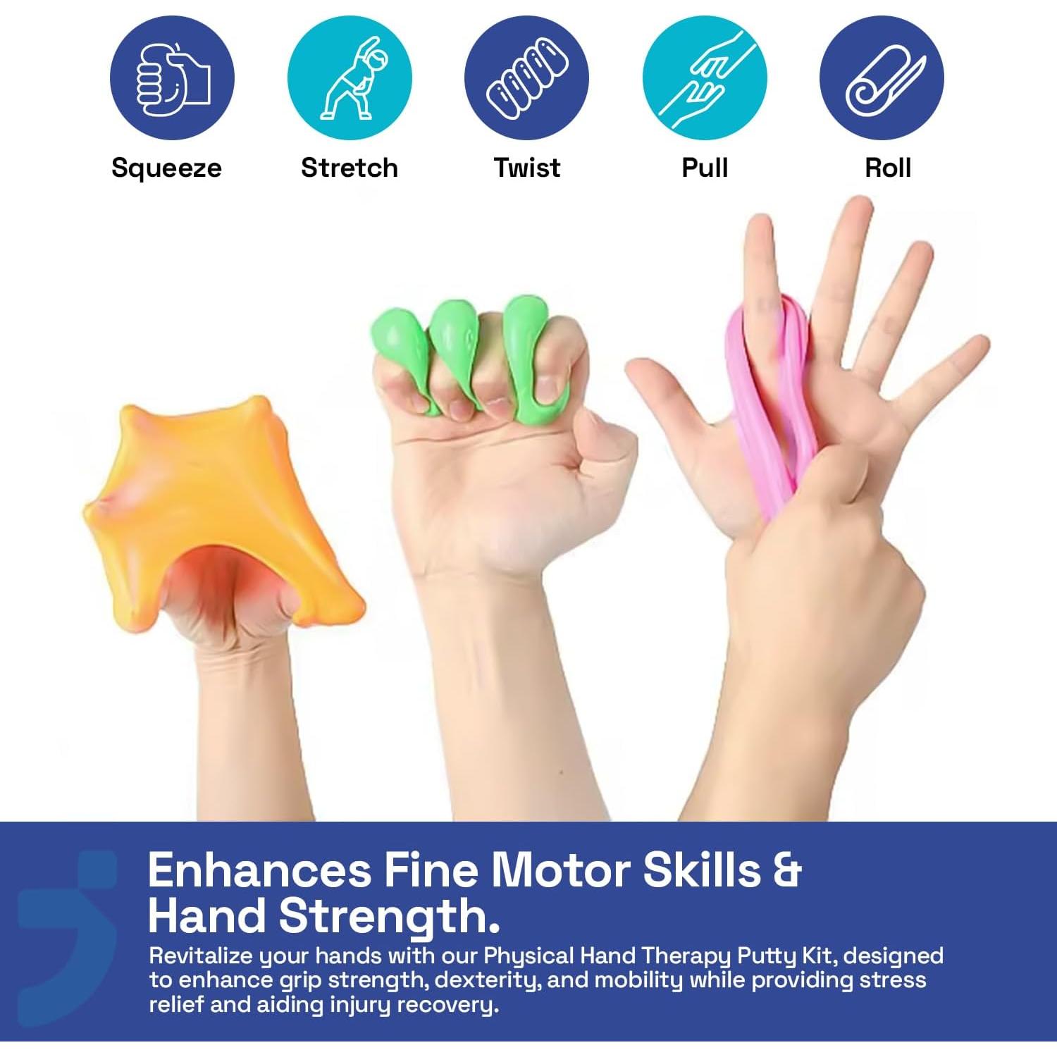 Kit de Terapia de Mano Theravio - Fortalecedor de Agarre y Dedos