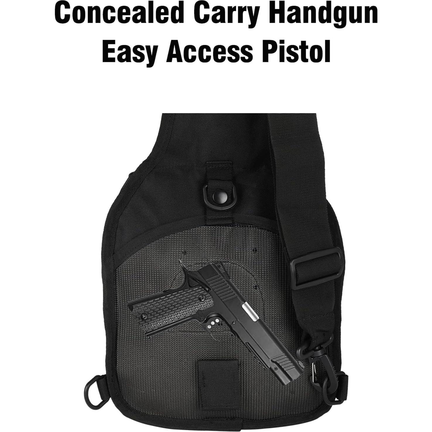 Mochila Táctica BOMTURN Sling 9L Impermeable Negra