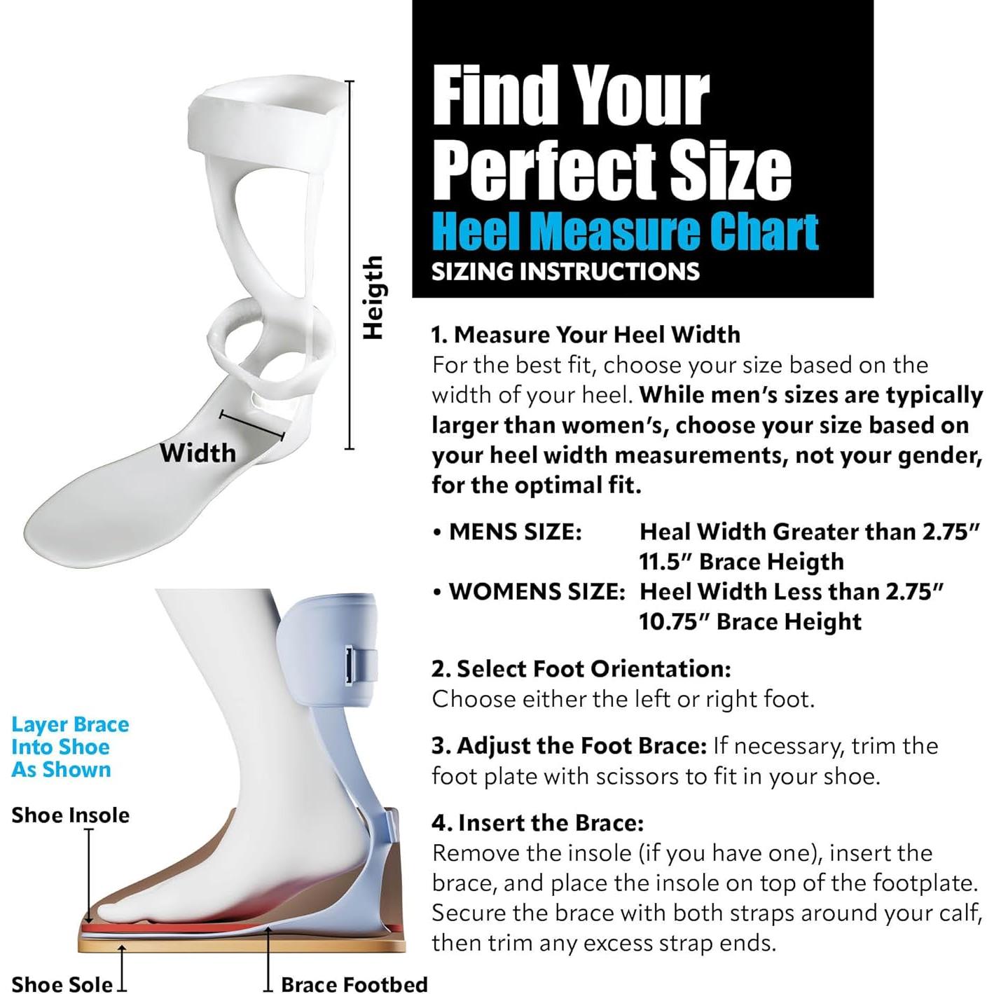 BraceOn AFO Swedish Drop Foot Stabilizer for Walking and Exercise, Drop Foot Braces for Men, AFO Brace & Foot Drop Braces, Foot Boot for Injured Foot, Men, Left