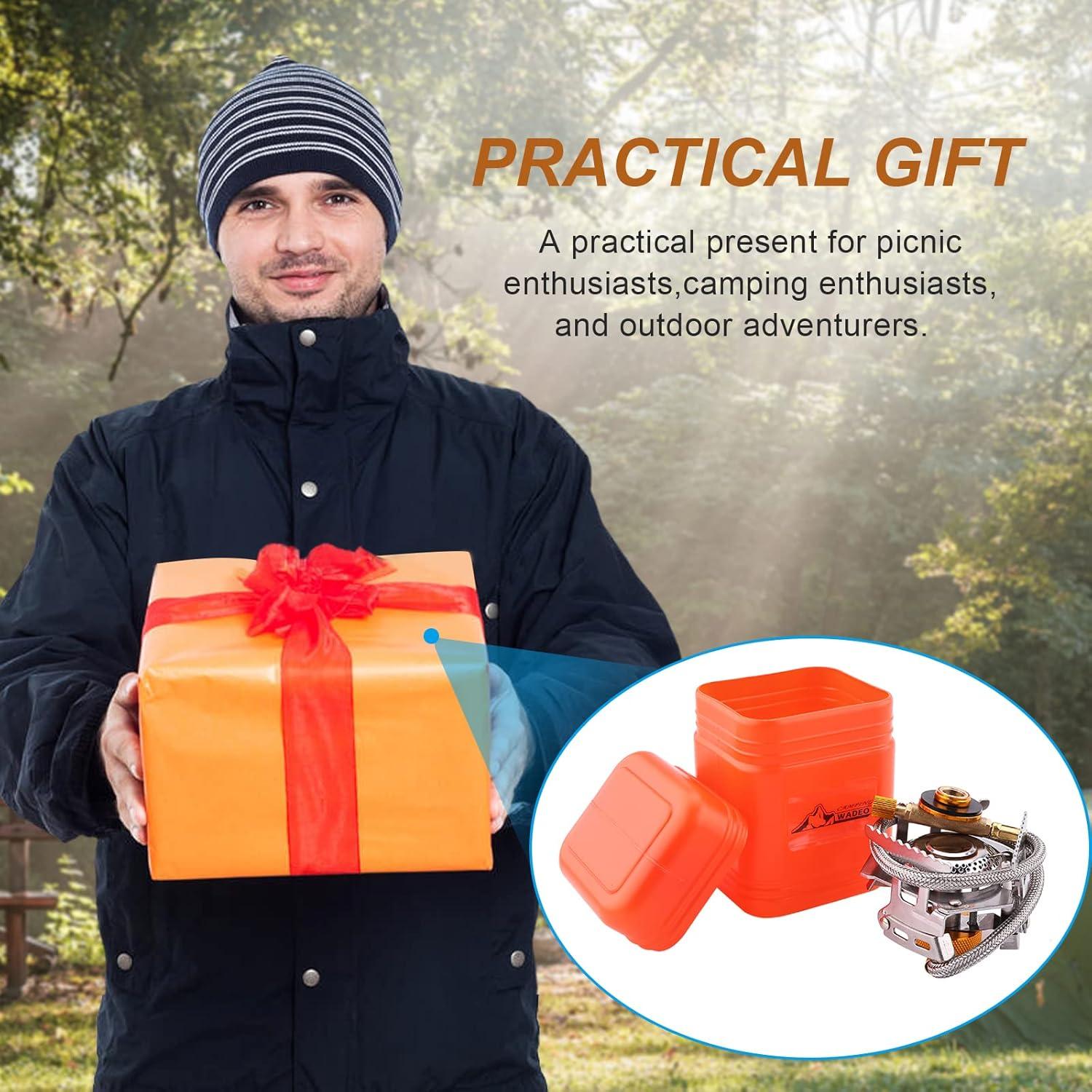 Estufa de Camping WADEO 3700W Portátil con Adaptador