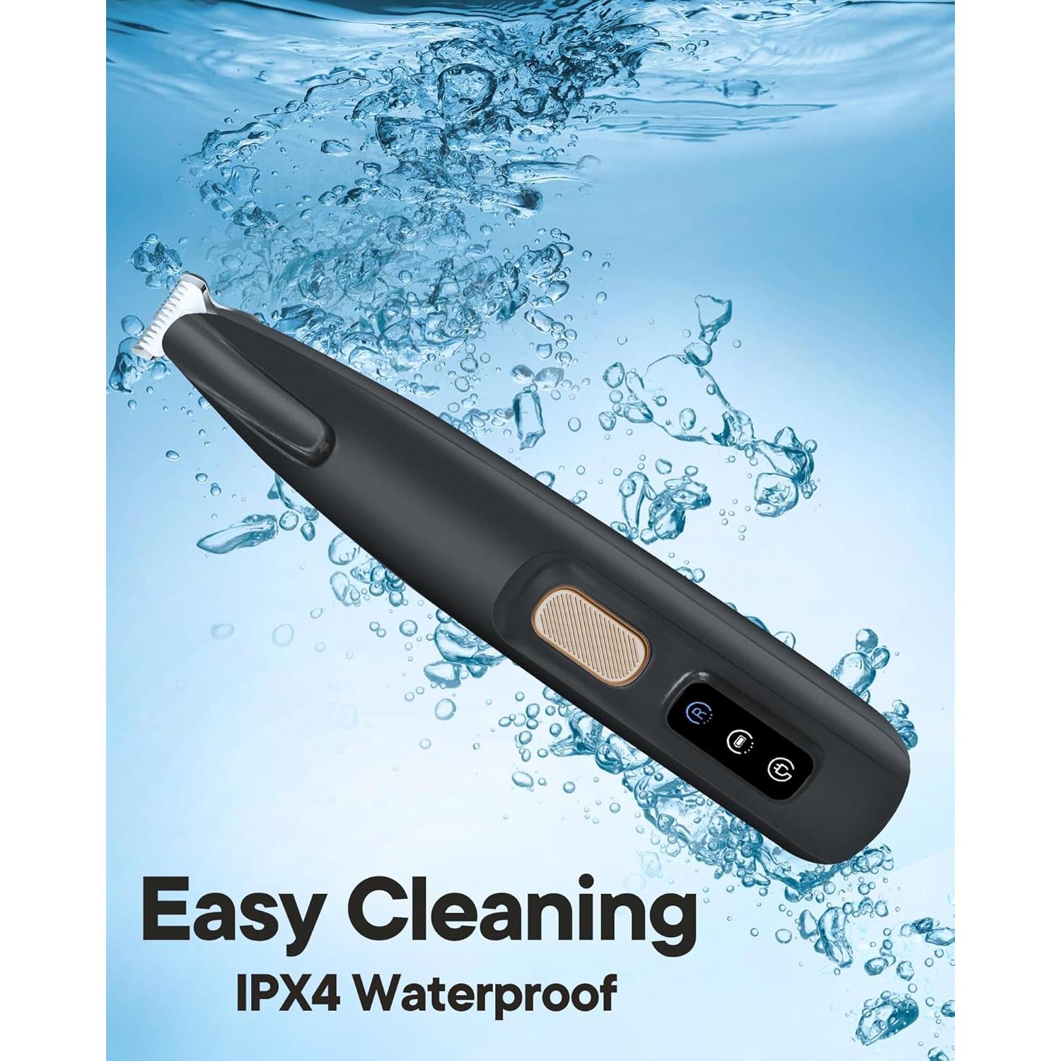 Recortadora de Patas de Perro FURBONA Negra, Cuchilla 18 mm, LED