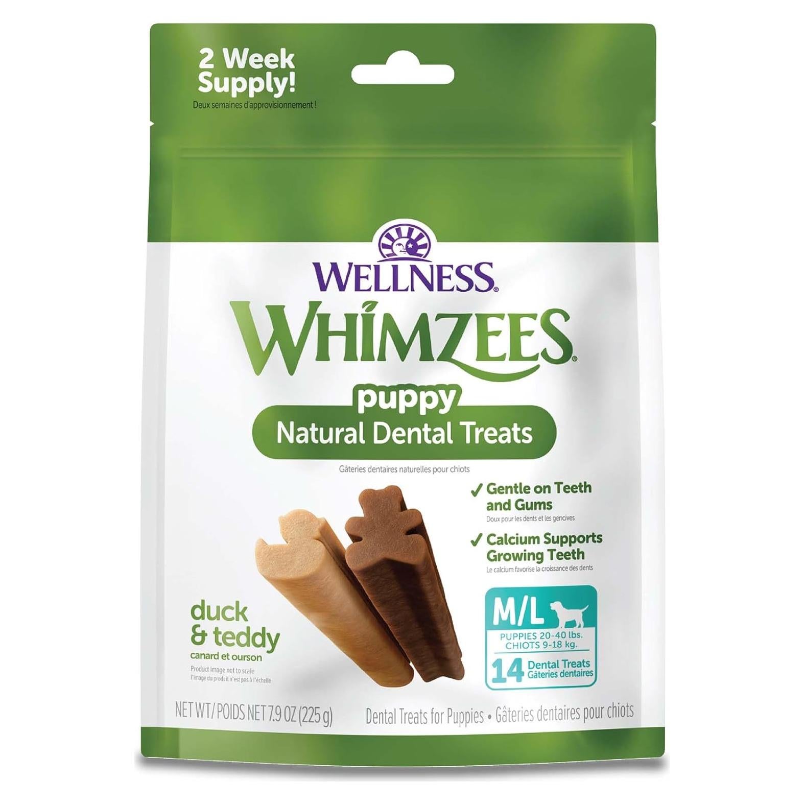 Golosinas Dentales para Cachorros Wellness WHIMZEES 14 Unidades