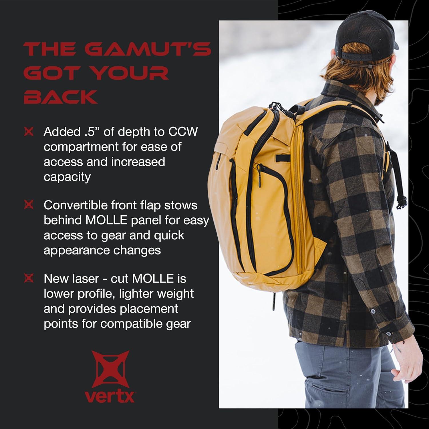 Mochila táctica Vertx Gamut EDC 25L CCW, verde timón