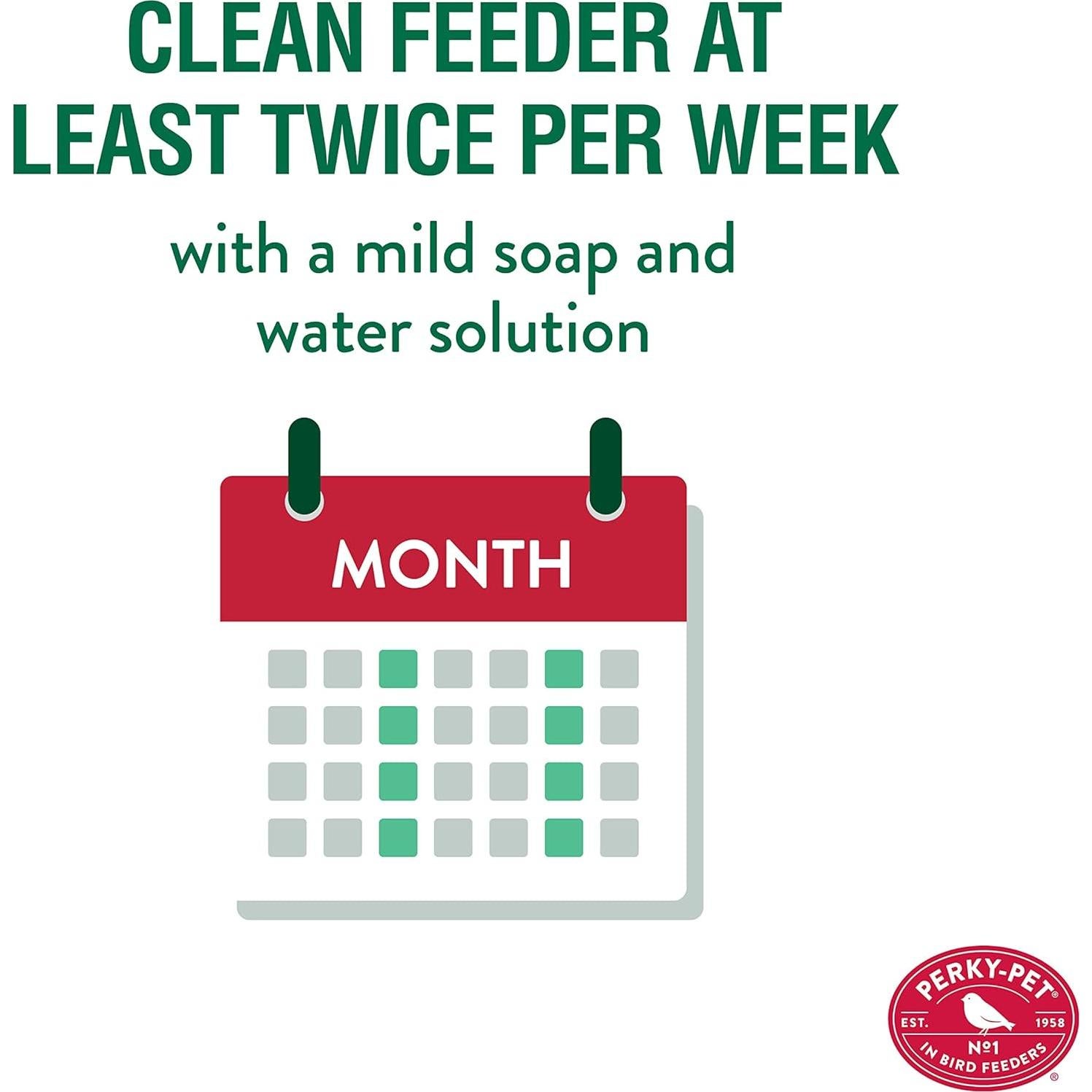 Alimentador de Colibríes Perky-Pet 710 ml Vidrio Rojo Vintage