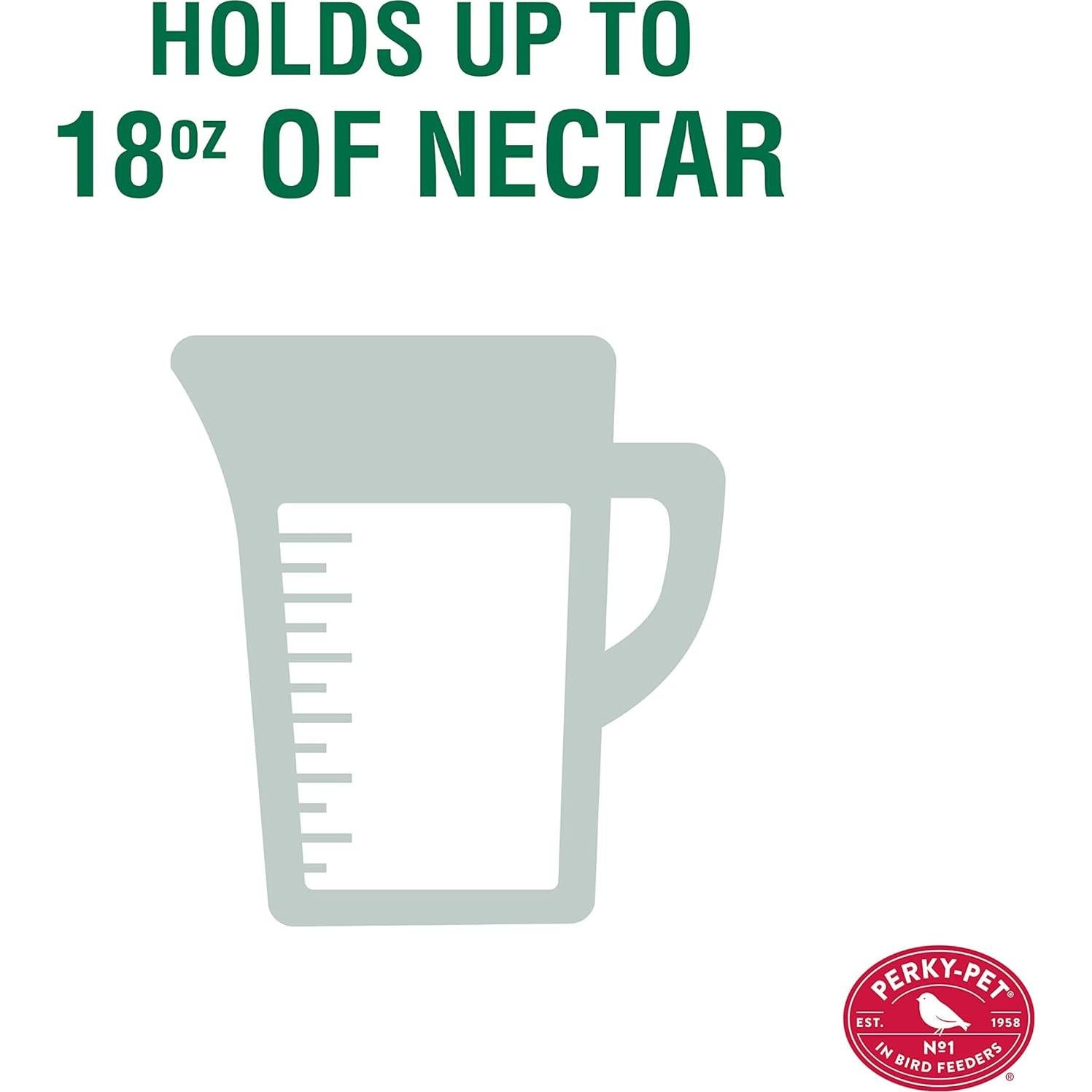 Alimentador de Colibríes Perky-Pet 710 ml Vidrio Rojo Vintage