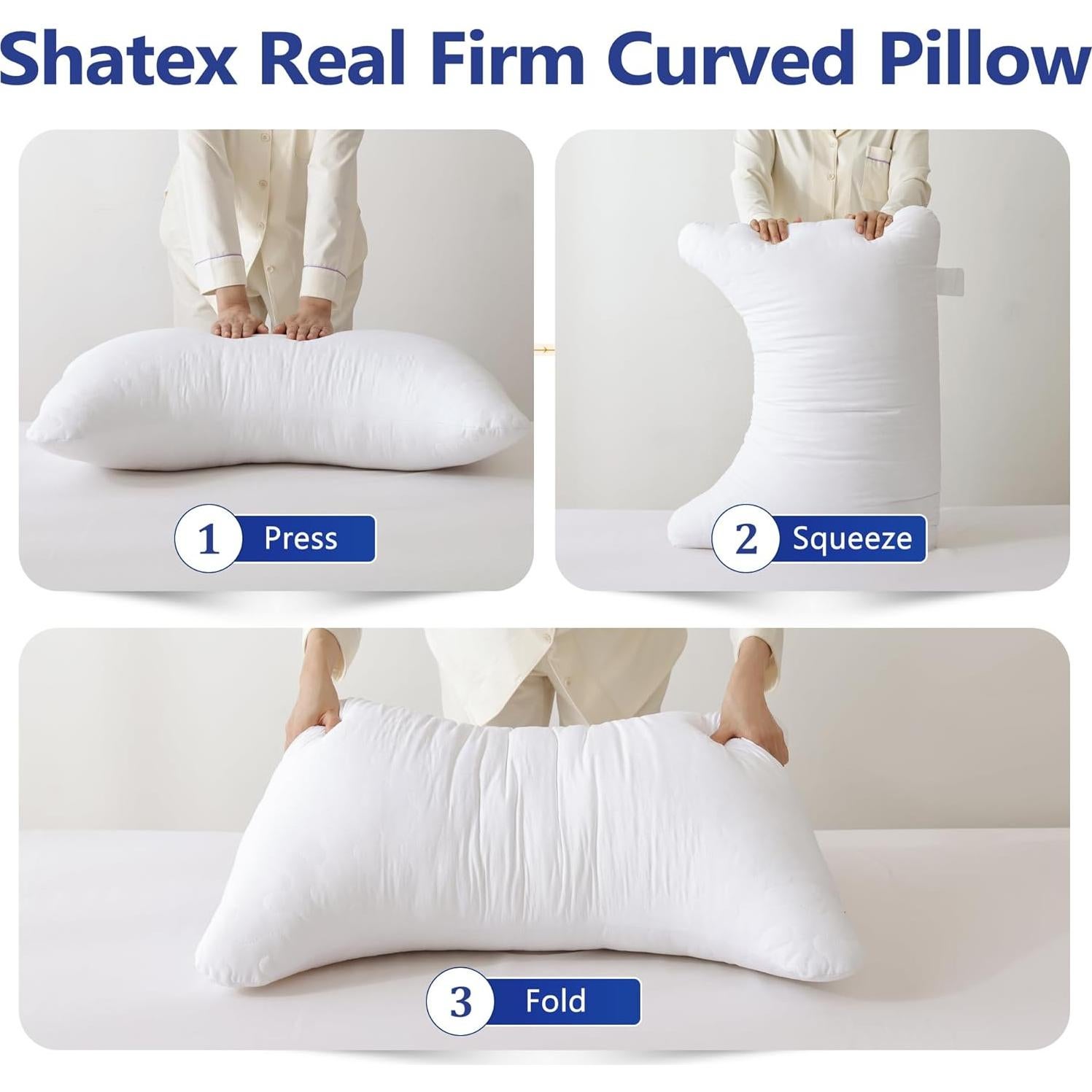 Almohada de Cuello Shatex Queen 71x51 cm Extra Firme