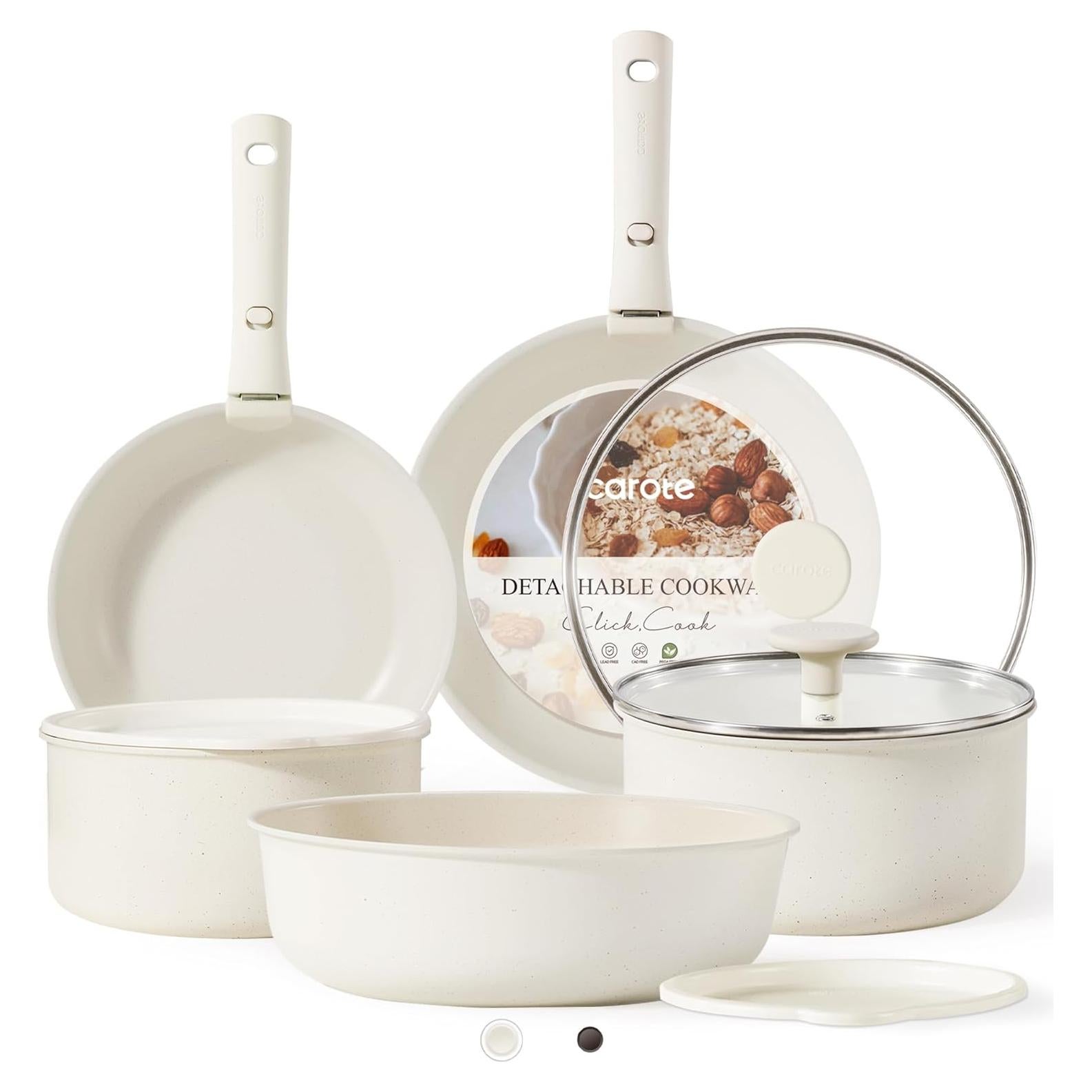 Juego de Ollas y Sartenes CAROTE 11 Piezas Antiadherente