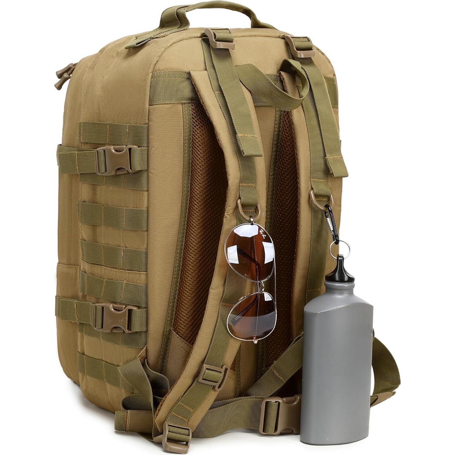 Mochila táctica ORILOOSEN 37L resistente al agua negra