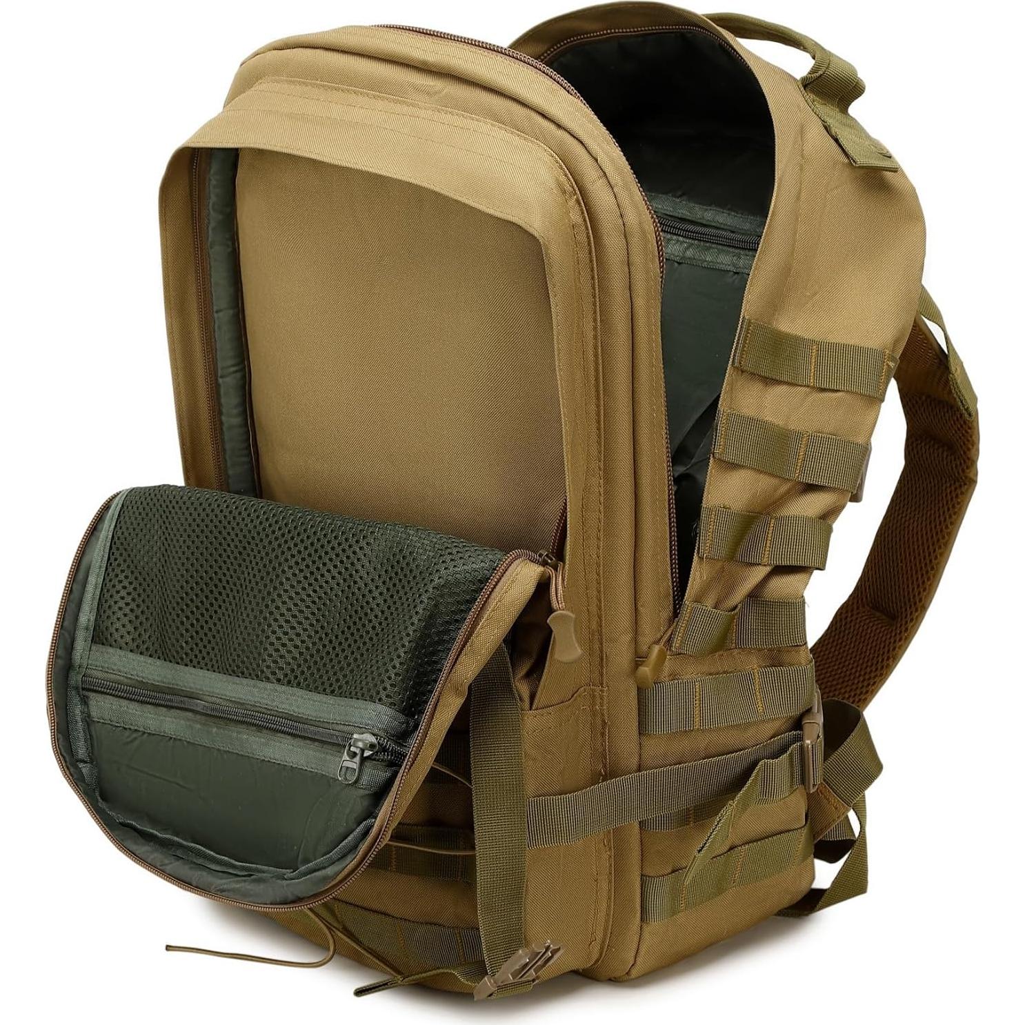 Mochila táctica ORILOOSEN 37L resistente al agua negra