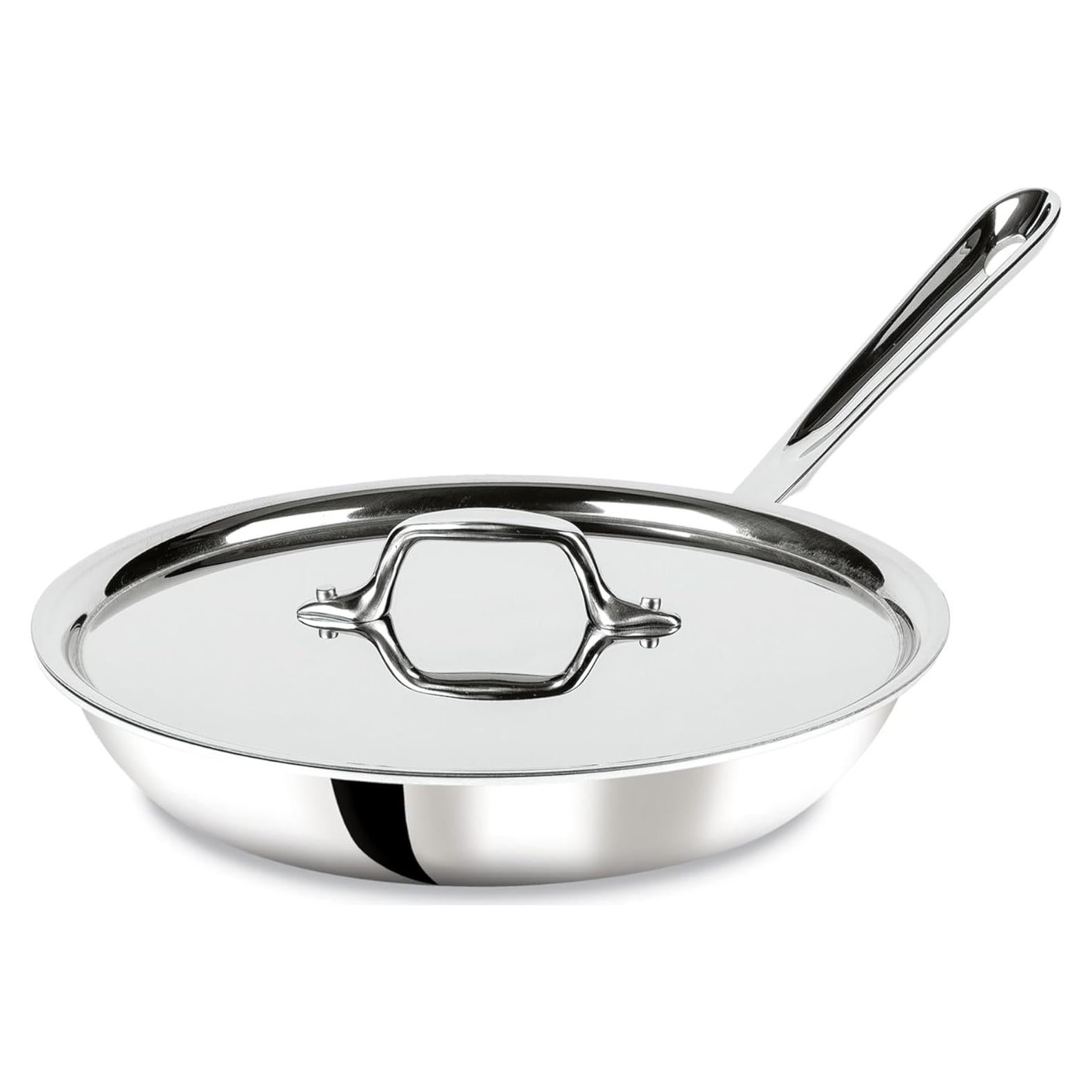 Sartén de Acero Inoxidable All-Clad D3 25.4 cm con Tapa