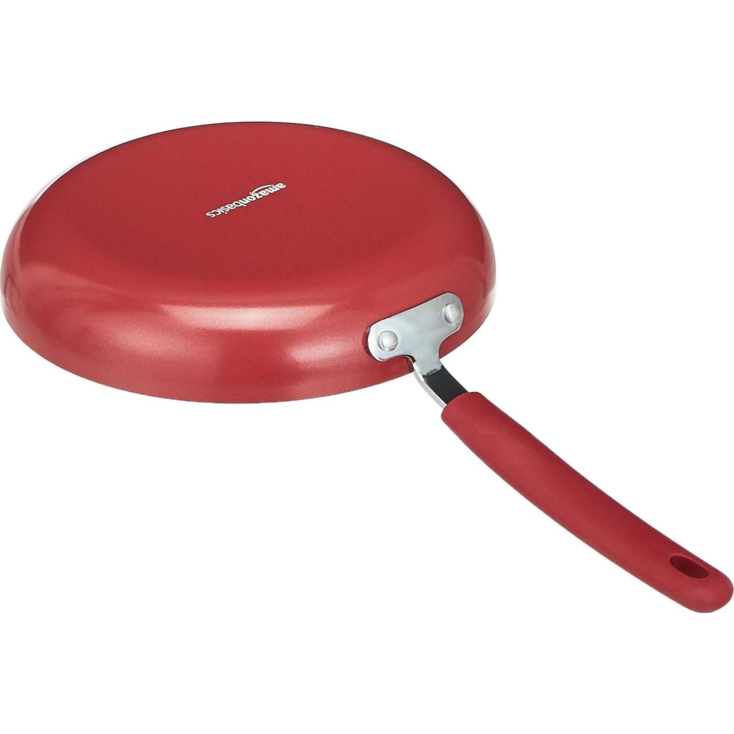 Juego de utensilios de cocina Amazon Basics 12 piezas rojo