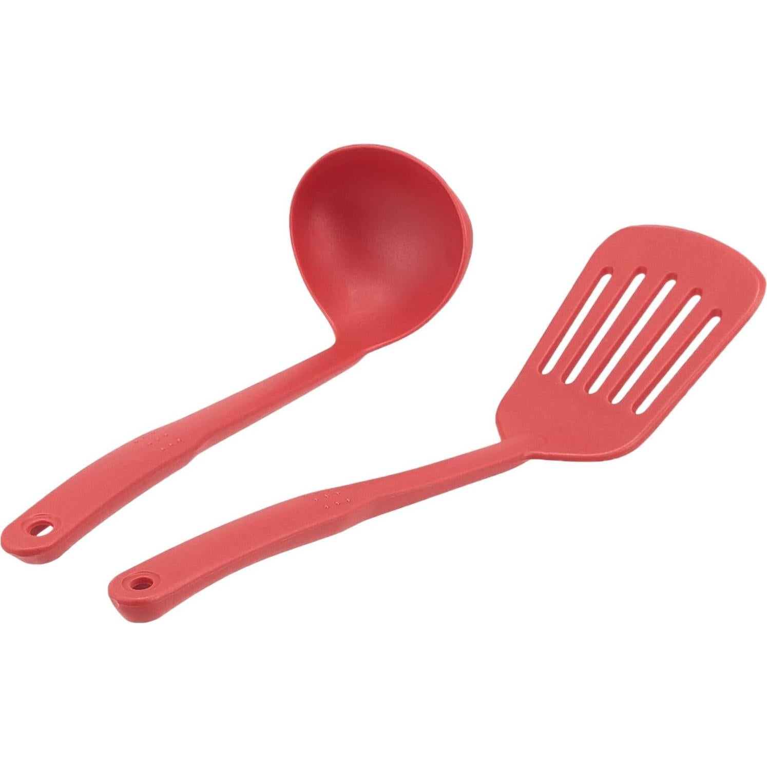 Juego de utensilios de cocina Amazon Basics 12 piezas rojo