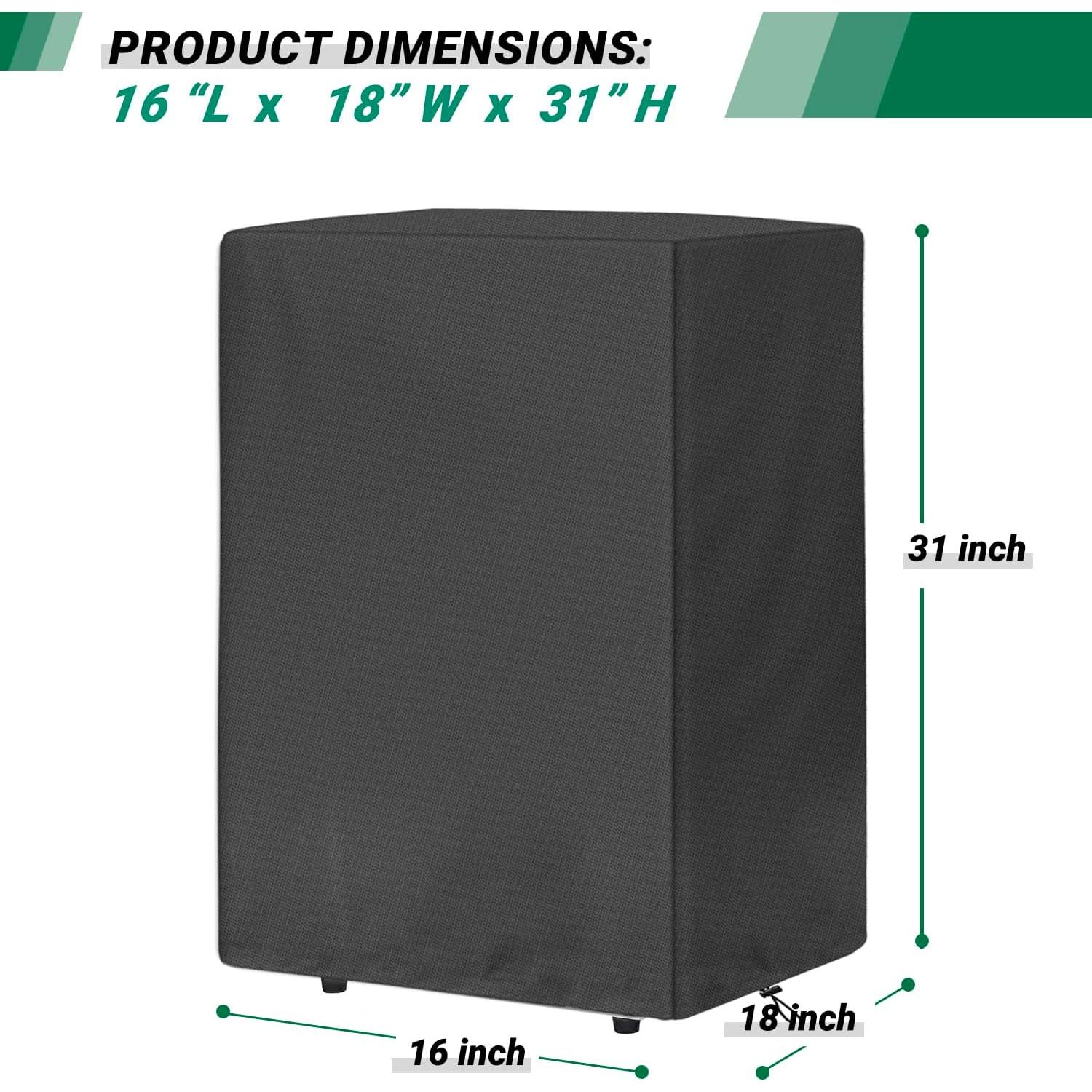 Popcorn Cart Cover Waterproof 420D Oxford Popcorn Maker Cart Covers Protective Outdoor Indoor Popcorn Machine Cart Dust Cover (16"L X 18"W X 31"H)