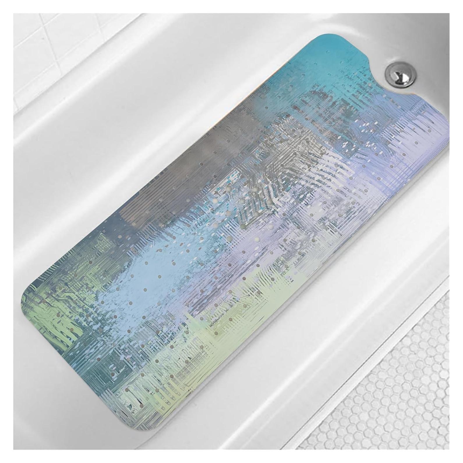 Alfombra de Baño Antideslizante Denifeiya 101.6x40.6cm Teal
