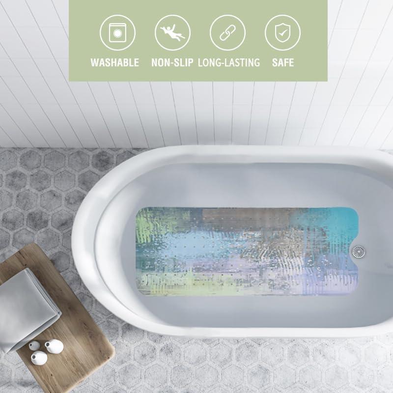 Alfombra de Baño Antideslizante Denifeiya 101.6x40.6cm Teal