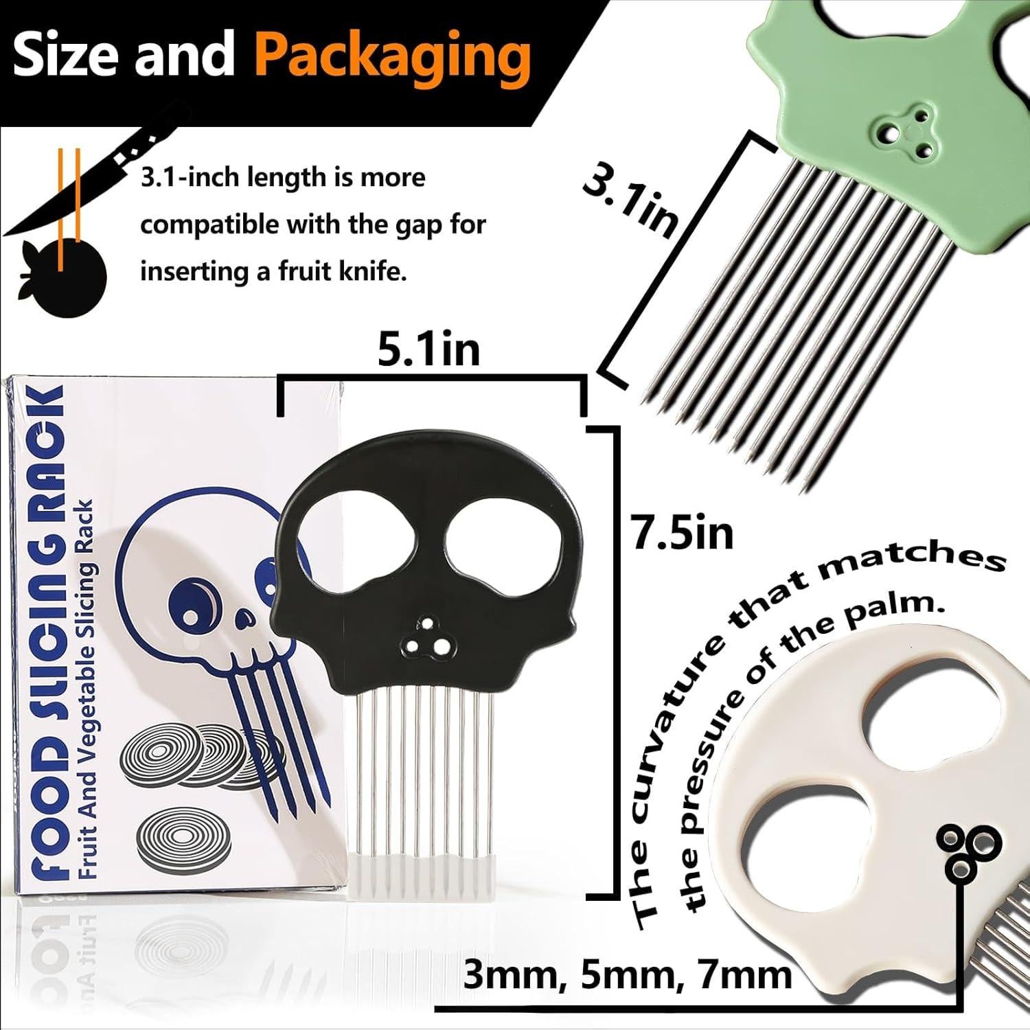 Stainless Steel Onion Cutter – Multi-Function Vegetable Cutter & Herb Stripper for Avocados, Eggs, Tomatoes, Potatoes (GREEN)