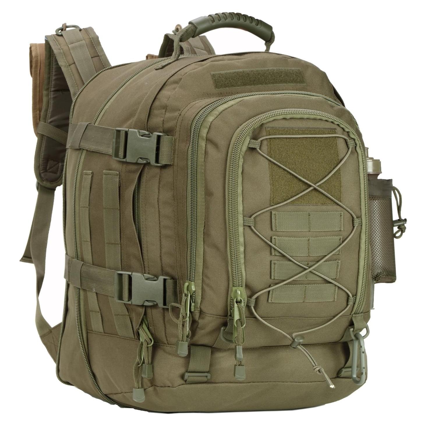 Mochila Táctica Greencity 64L Expandible para Senderismo