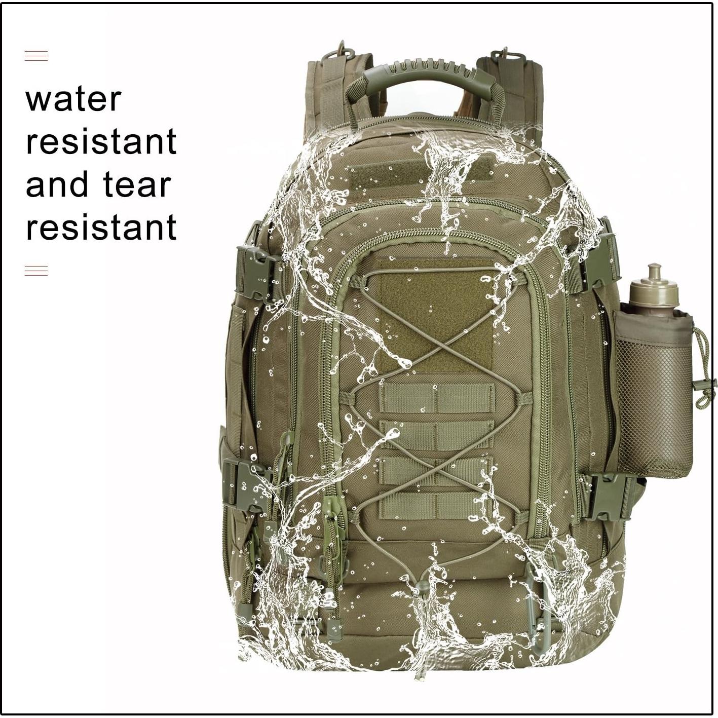 Mochila Táctica Greencity 64L Expandible para Senderismo