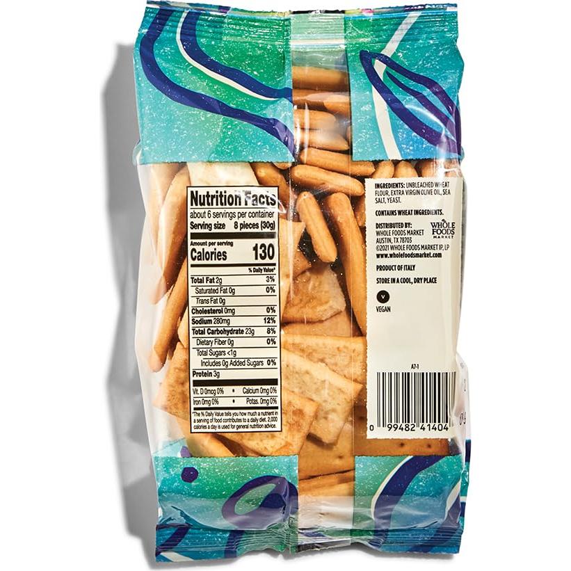 Galletas Italianas Rústicas Whole Foods 170g - Tostadas Saborizadas
