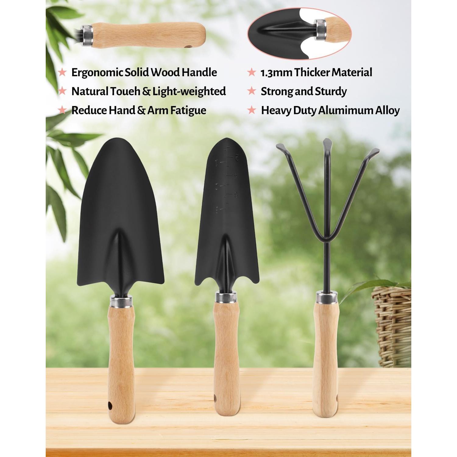 Juego de Herramientas de Jardinería Rosadas LANNIU 5 Piezas