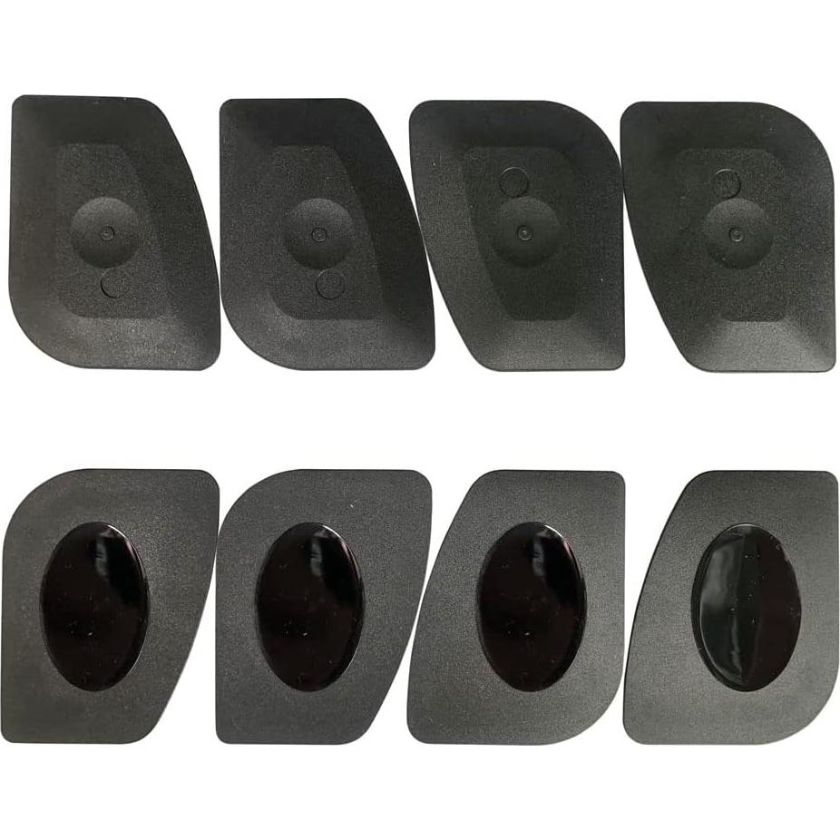 Juego de 8 raspadores de cocina de plástico ABS - Negro